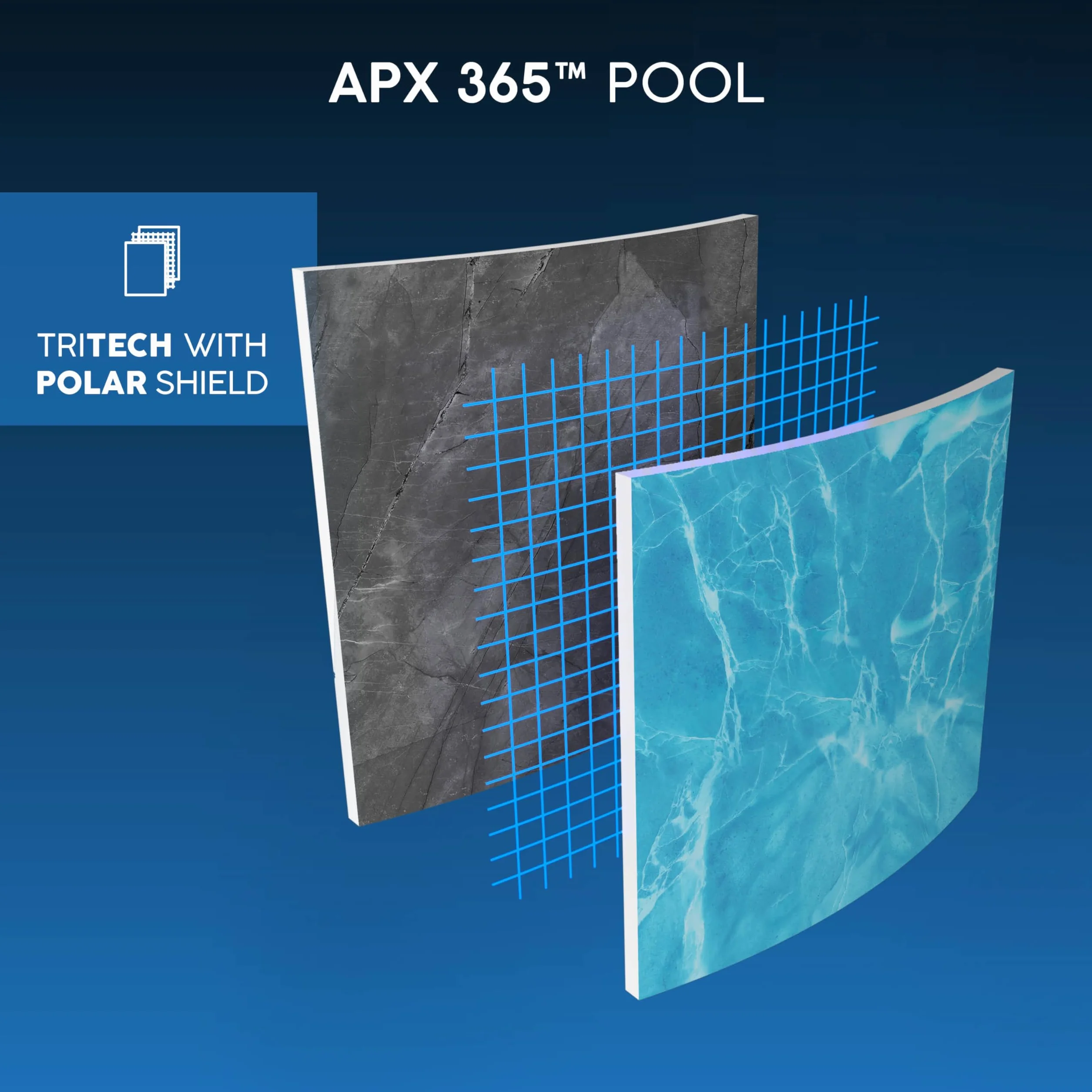 Bestway APX 365-549 cm x 549 cm x 132 cm Kit Piscine Hors Sol Ronde Gris foncé