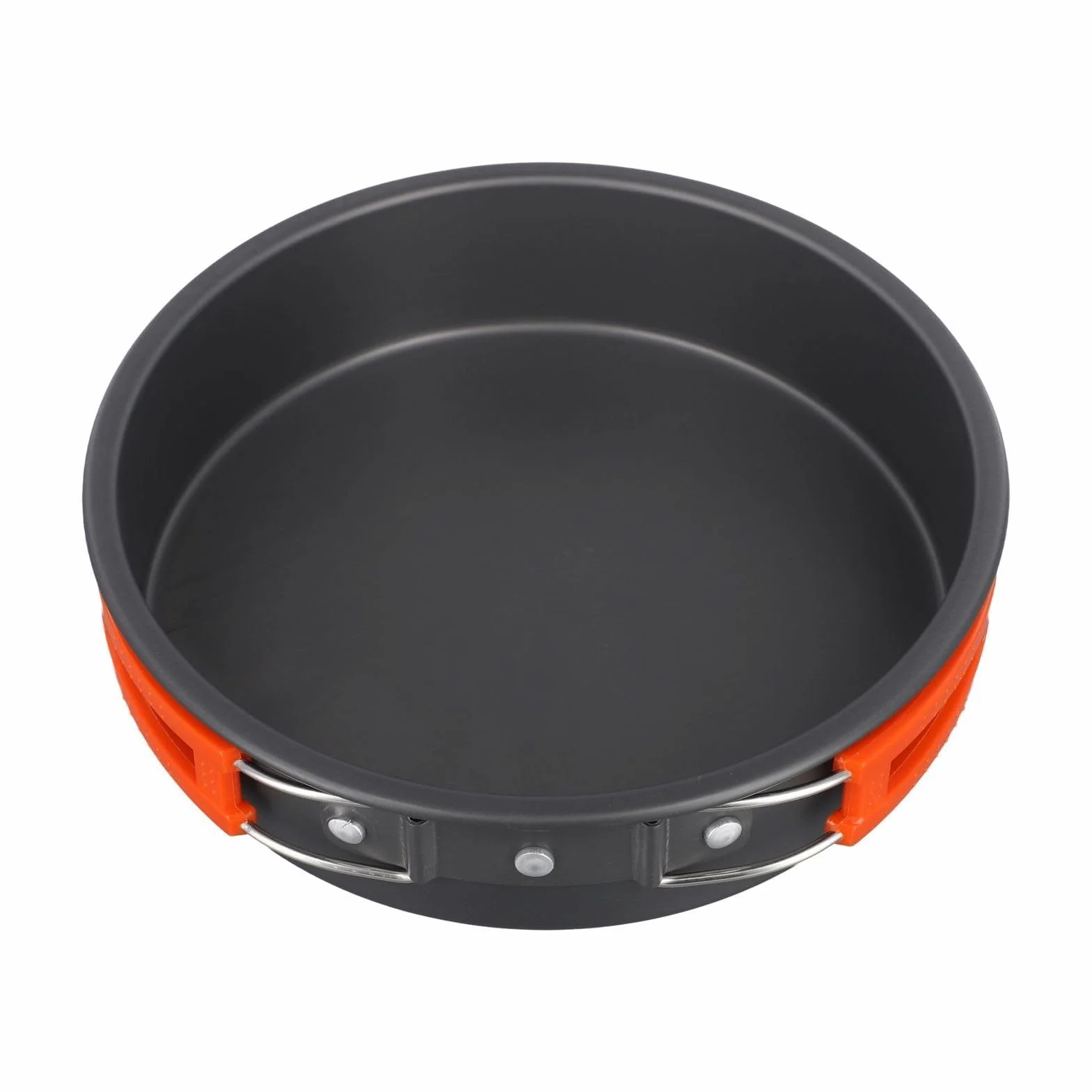 Poêle à frire de camping légère et antiadhésive avec poignée pliable pour camping en plein air, pique-nique, randonnée(grand)