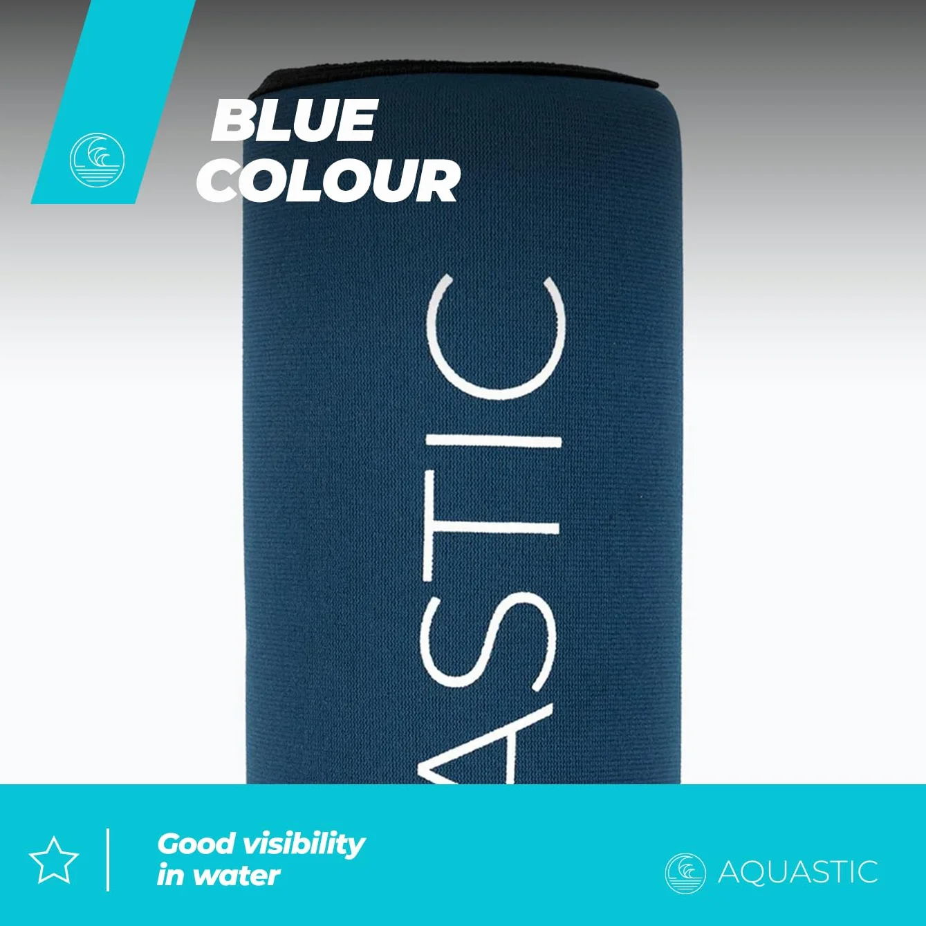 AQUASTIC Bouée Sup Pagaie Prévention Noyade Installation Facile pour Tige 25mm Diamètre Tige Néoprène NBR Caoutchouc AQS-SFS