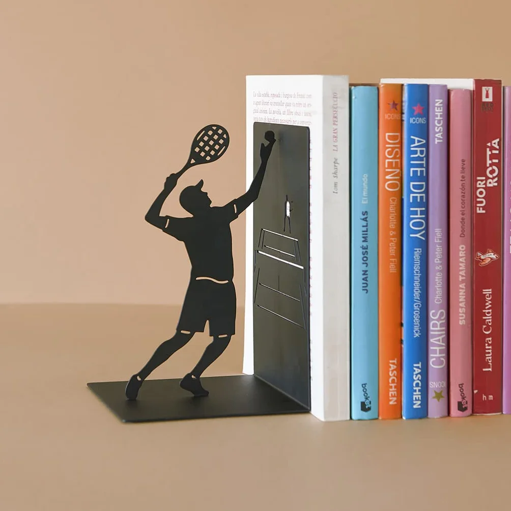 Balvi Serre-Livres Match Ball Couleur Noir Soutien aux Livres de bibliothèque