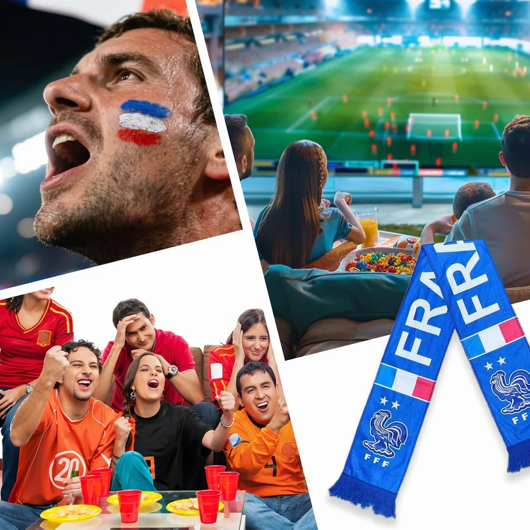 Echarpe, Echarpe Equipe De France, Equipe De France, Supporter Equipe De France, Ligue Des Champions, for Football Supporters