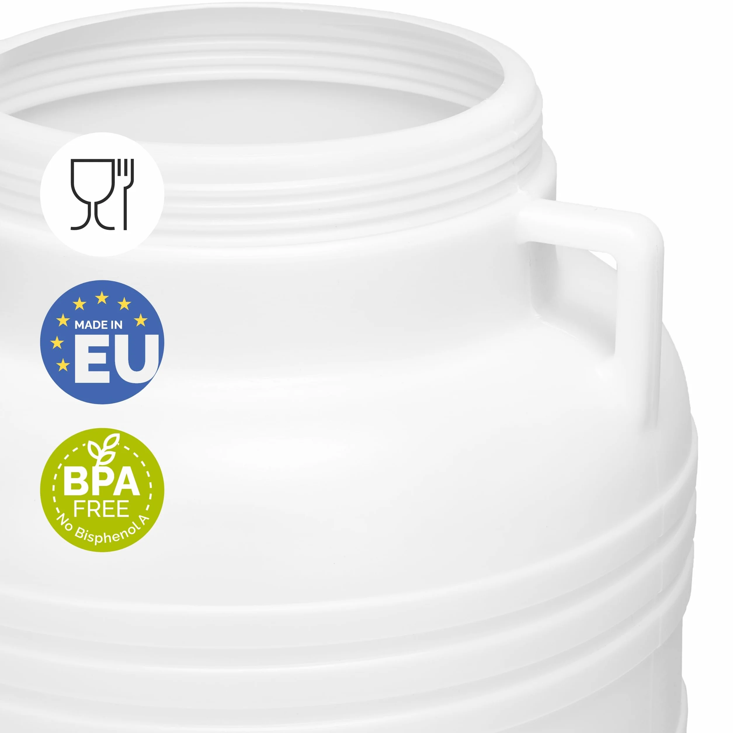 Garronda zbiornik na wodę 30 L, HDPE bez BPA, uniwersalny biały