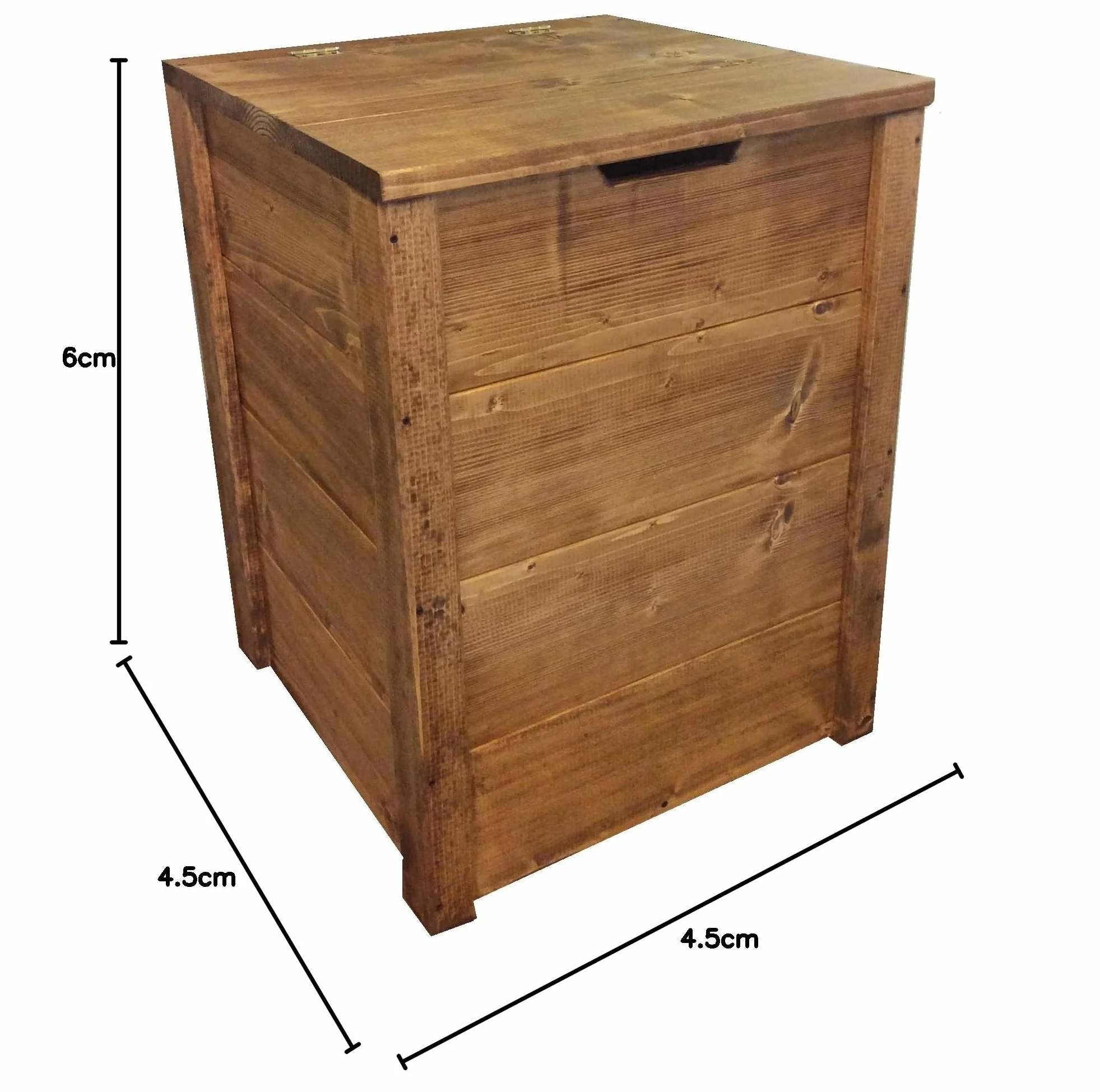 Coffre banc de rangement en bois 45x45x60 cm TOTAL WOOD 2012