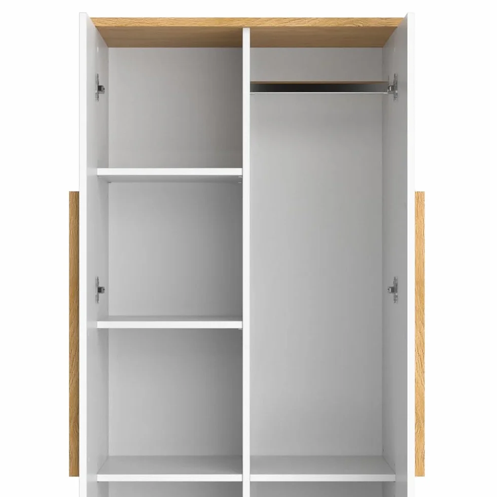 VitaliSpa Armoire Enfants Malia Blanc 70x186.8cm Rangement Vêtements