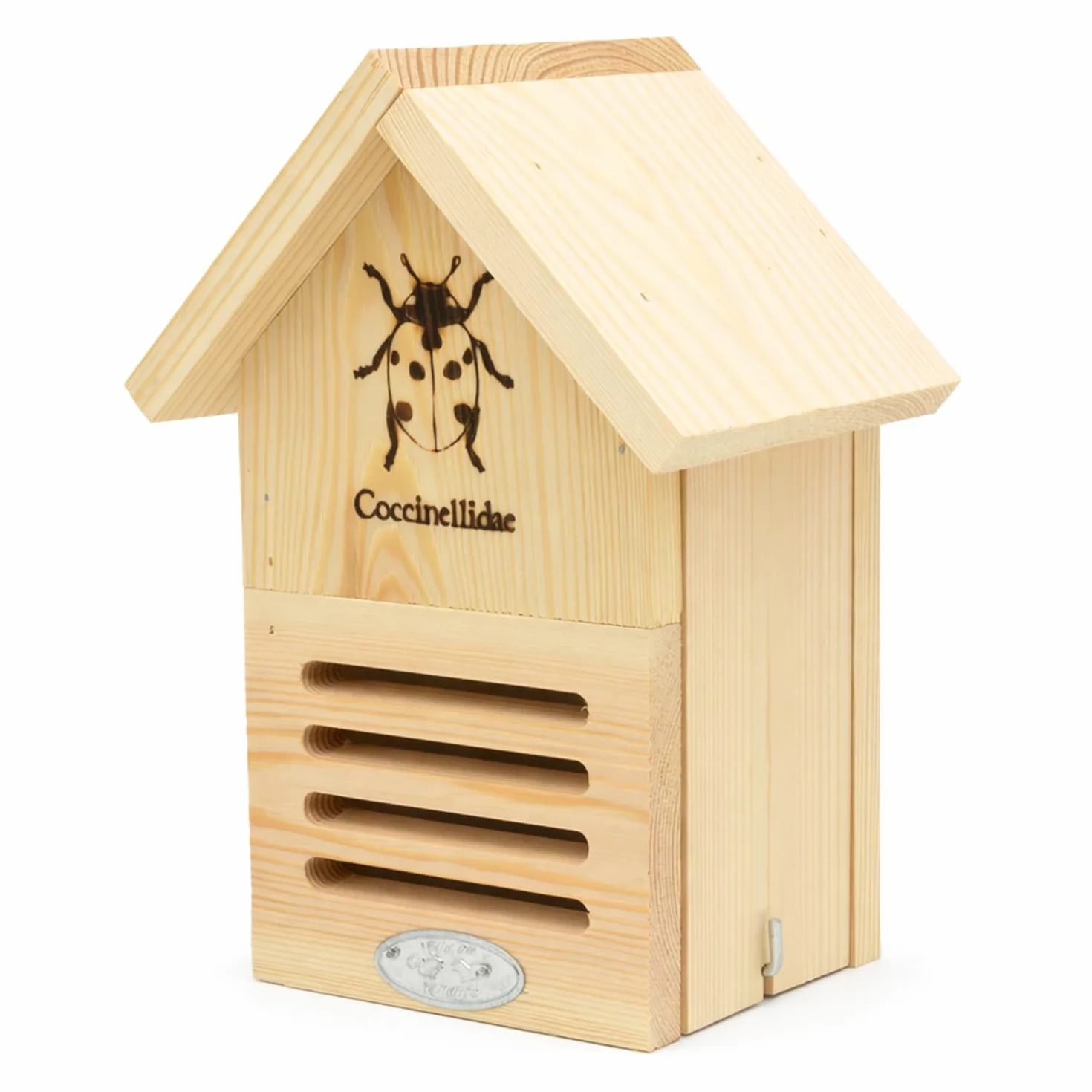 CKB LTD Maison en bois de coccinelle pour jardin – Abri d'extérieur en pin avec trou de serrure