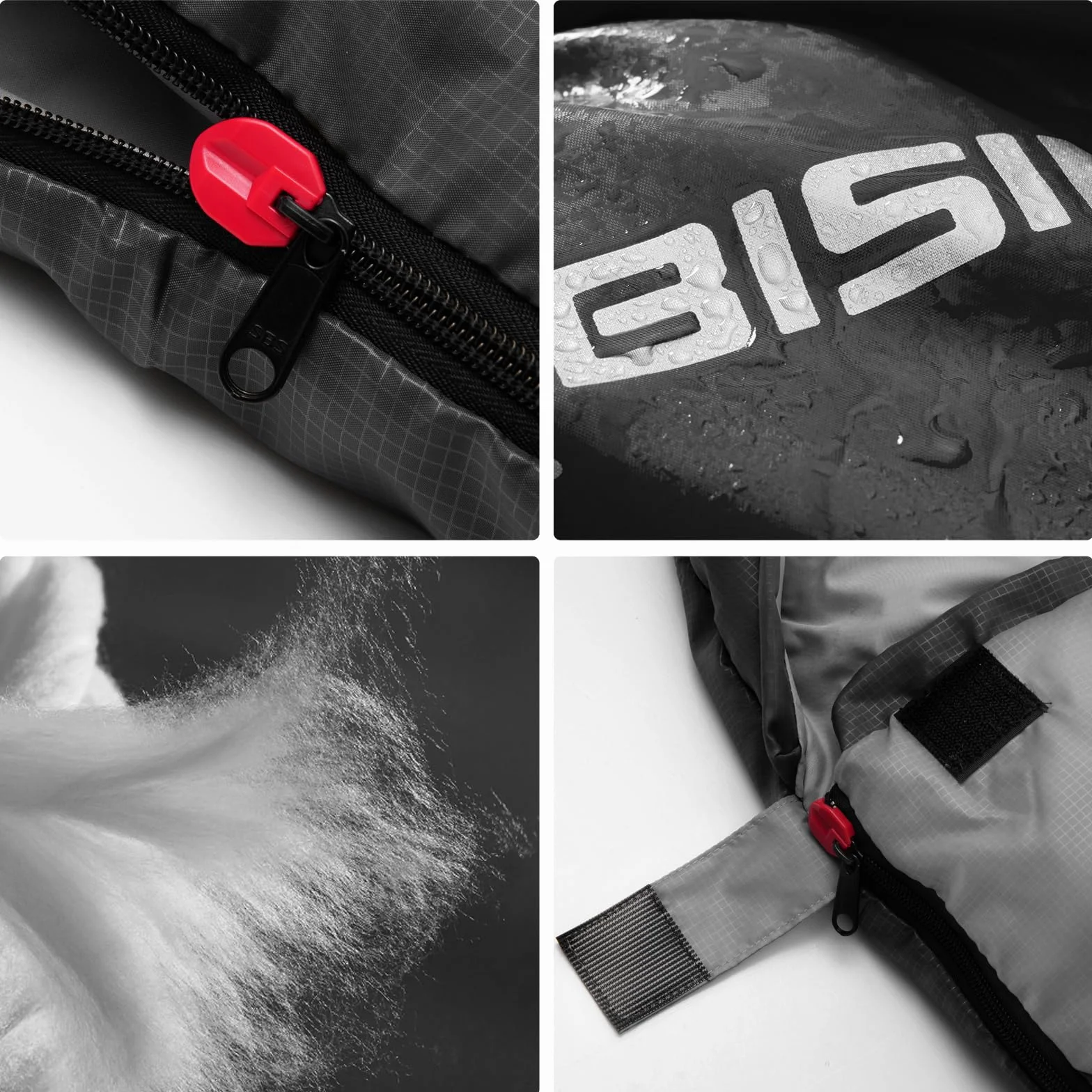 BISINNA Sac de Couchage Chaud Léger 4 Saisons Imperméable avec Oreiller et Sac de Compression pour Camping