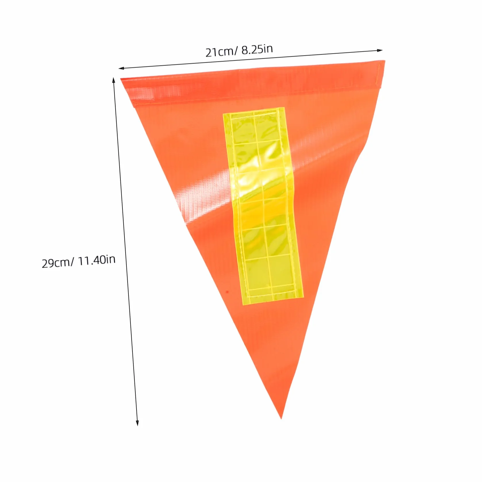 Didiseaon Fanion Rétractable Drapeau Pôle Réfléchissant Triangulaire Sécurité Golf Perche Télescopique Fibre De Verre Visibilité Ajustable Poteaux Acier Inoxydable Orange