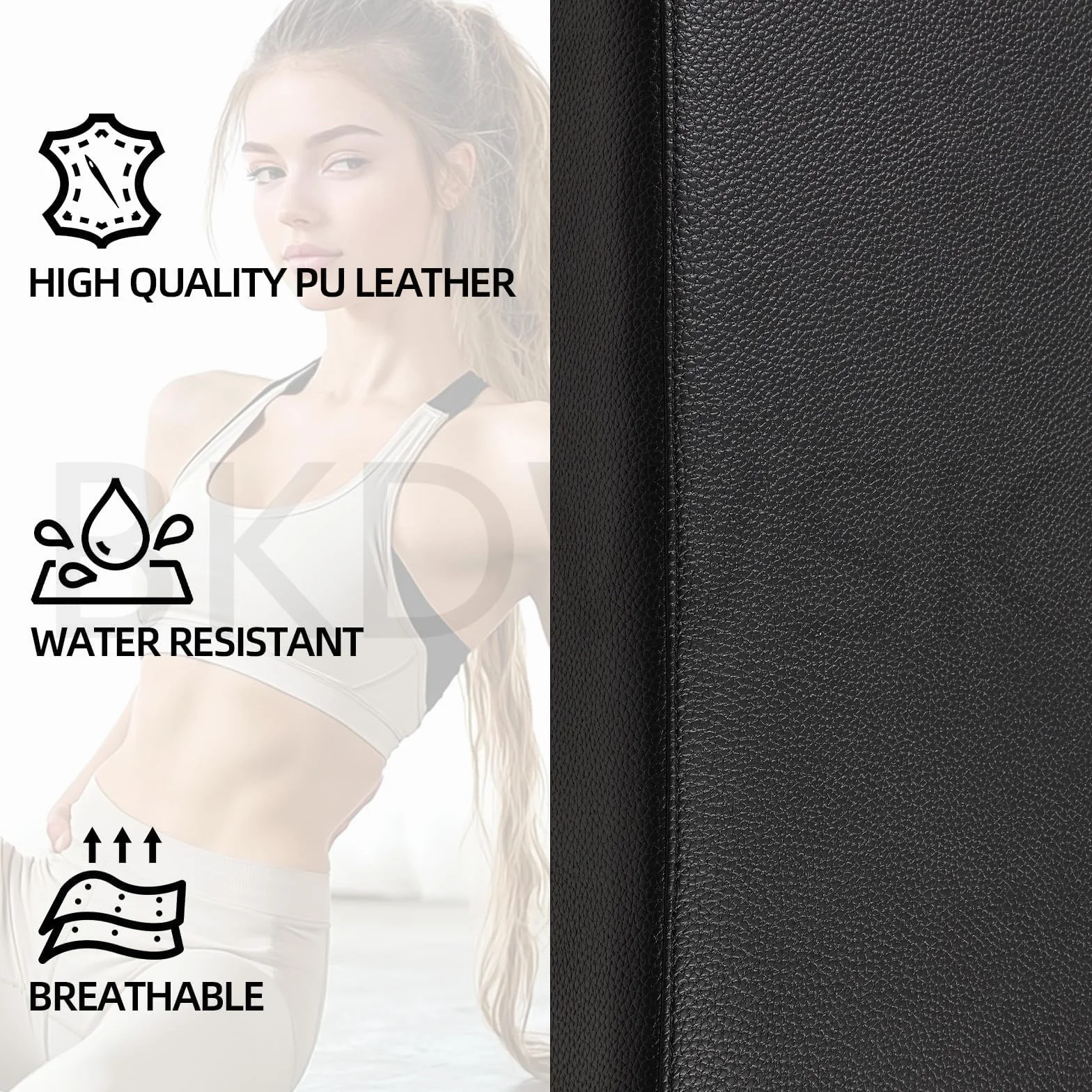 Boîte de Réformateur Pilates pour Pilates Reformer, Équipement Pilates, Accessoire Reformer pour Exercices Qui Améliorent L'amplitude Mouvements,B