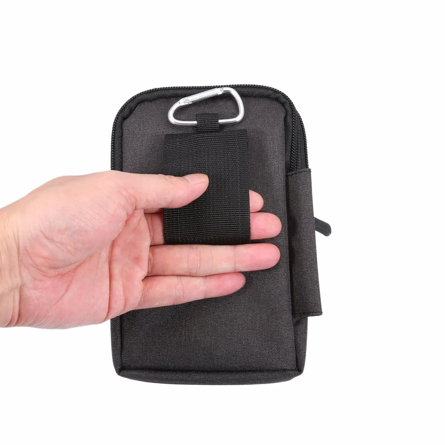 Sacoche de Ceinture Banane Sac Bandouliere Petit Pochette Homme, Décontractée Sac Randonnée pour Homme Housse de Transport Coque Sac Ceinture Clip Poche (6.3“ Pouces,Noir)