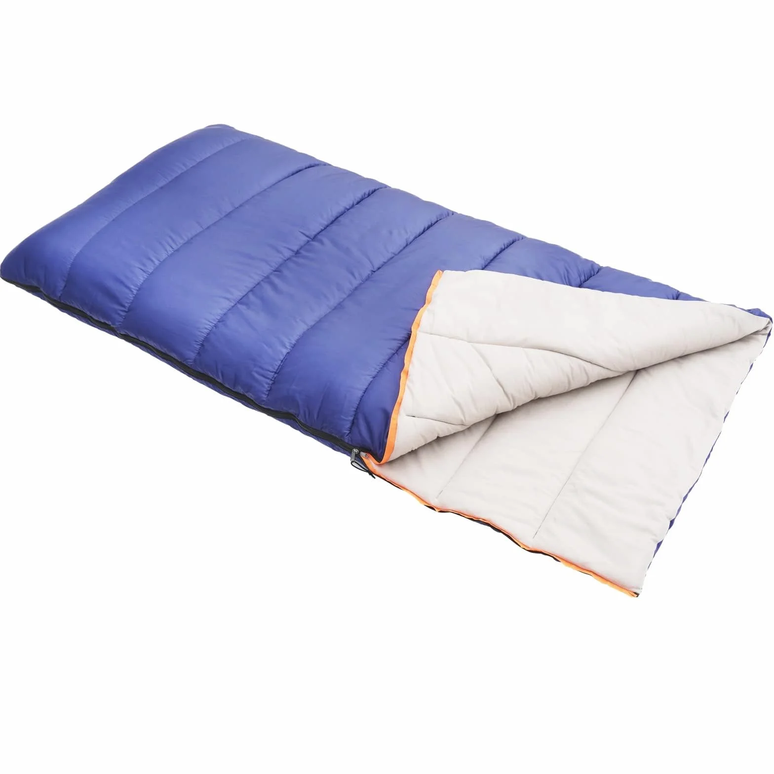 Amazon Basics Sac de Couchage Léger 4 Saisons Camping Randonnée 190 x 83 cm Bleu