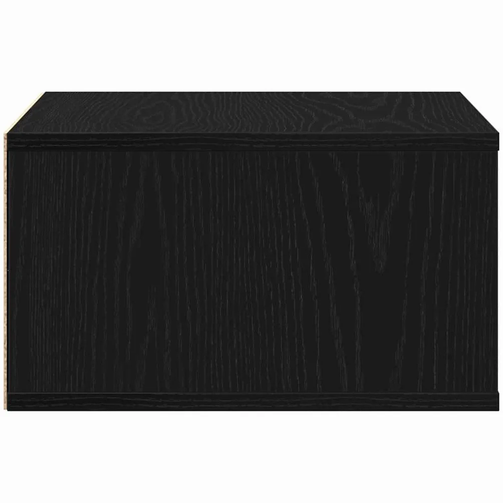 vidaXL Support d'imprimante avec stockage Chêne noir 49 x 40 x 22,5 cm