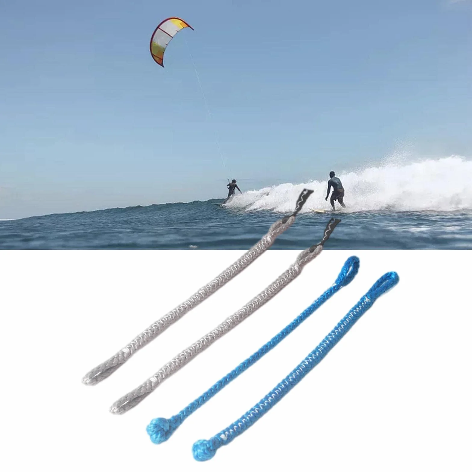 Queues de cochon universelles pour kitesurf 1000 kg Rouge Bleu