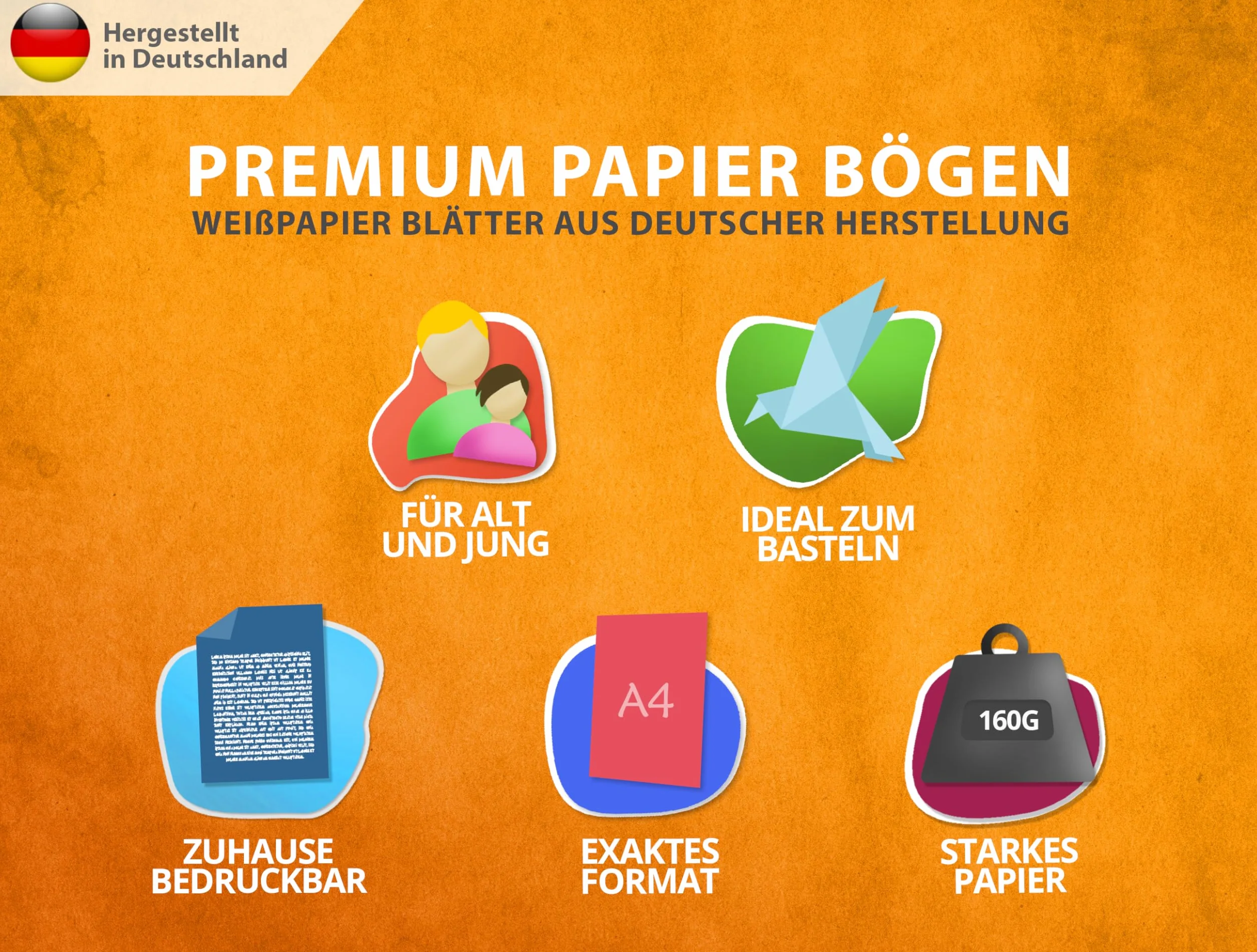 Papier à dessin A4 160 g blanc pur Lot de 250 feuilles 21 x 29,7 cm