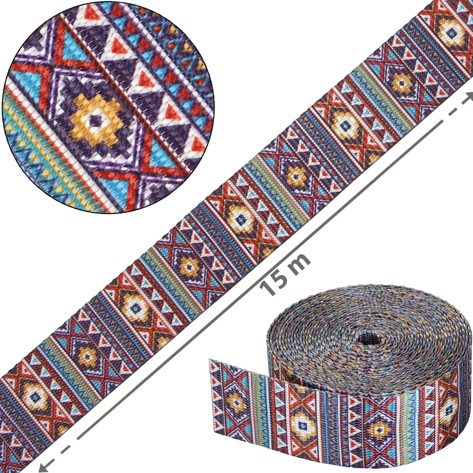 ALPIDEX Slackline Set 15 m + Protections pour Arbre et Protection cliquet, Convient aux Enfants, débutants et avancés