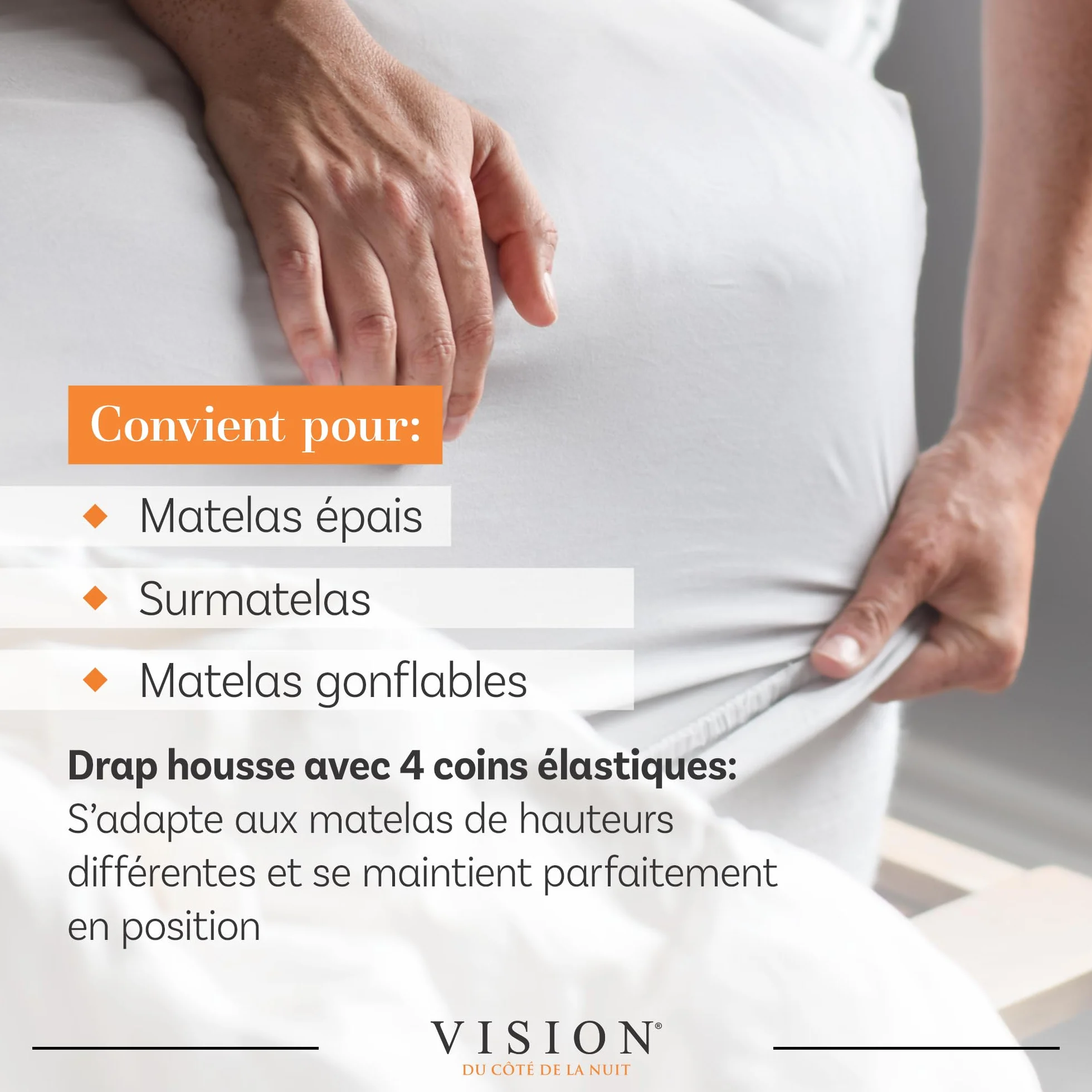 Housse de Couette 100% Coton Lit Double 140x190cm Rose Coins Élastiqués Tissage Serré 57 Fils Oeko-Tex