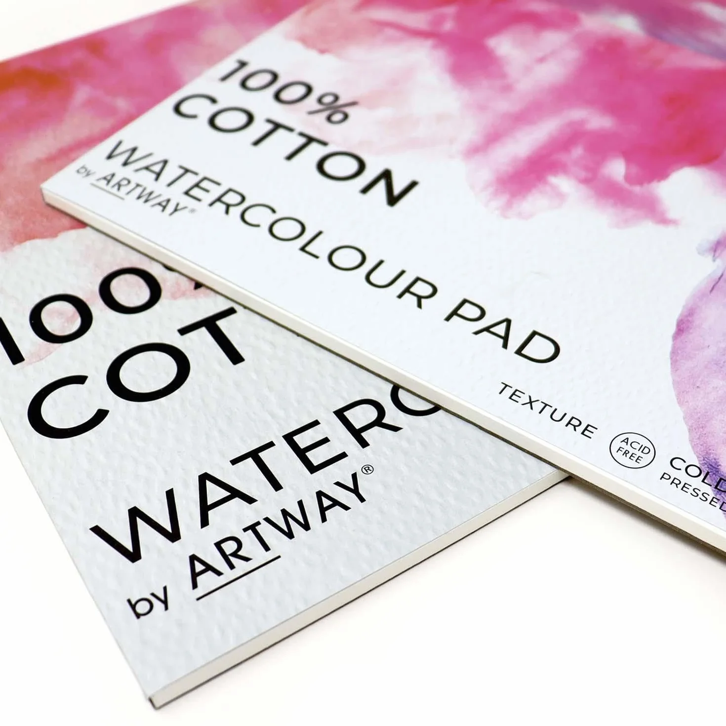 Bloc aquarelle A4 pressé à froid 300 g/m² 100% coton 12 feuilles blanc Artway