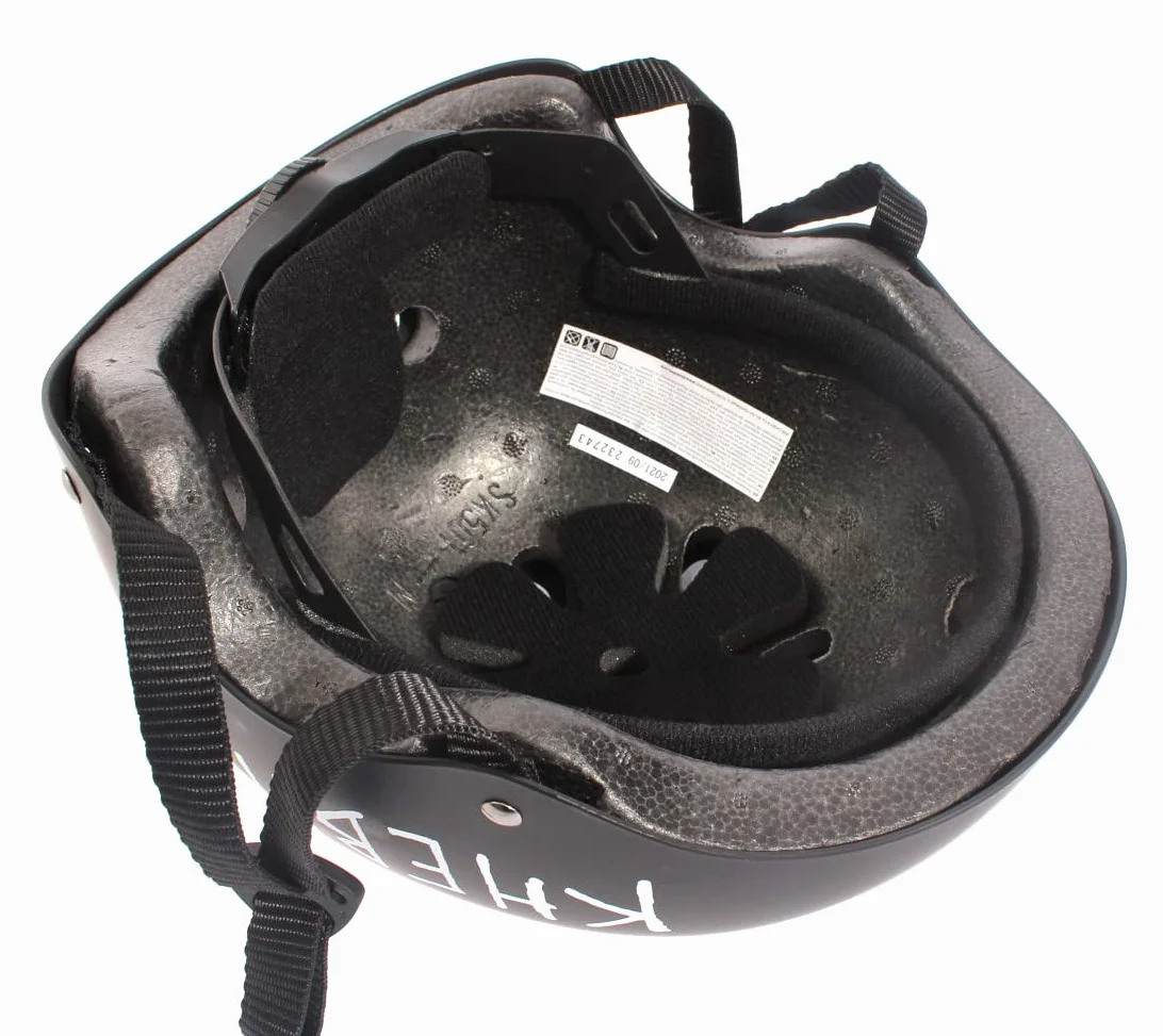 KHE Pro BMX Freestyle Casque Enfants Skate Scooter Mat Noir Taille S 48-54cm