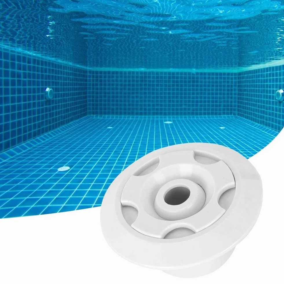 Buse Piscine Massage 360° Rotatif Blanc Rond 2inch Accessoire Spa