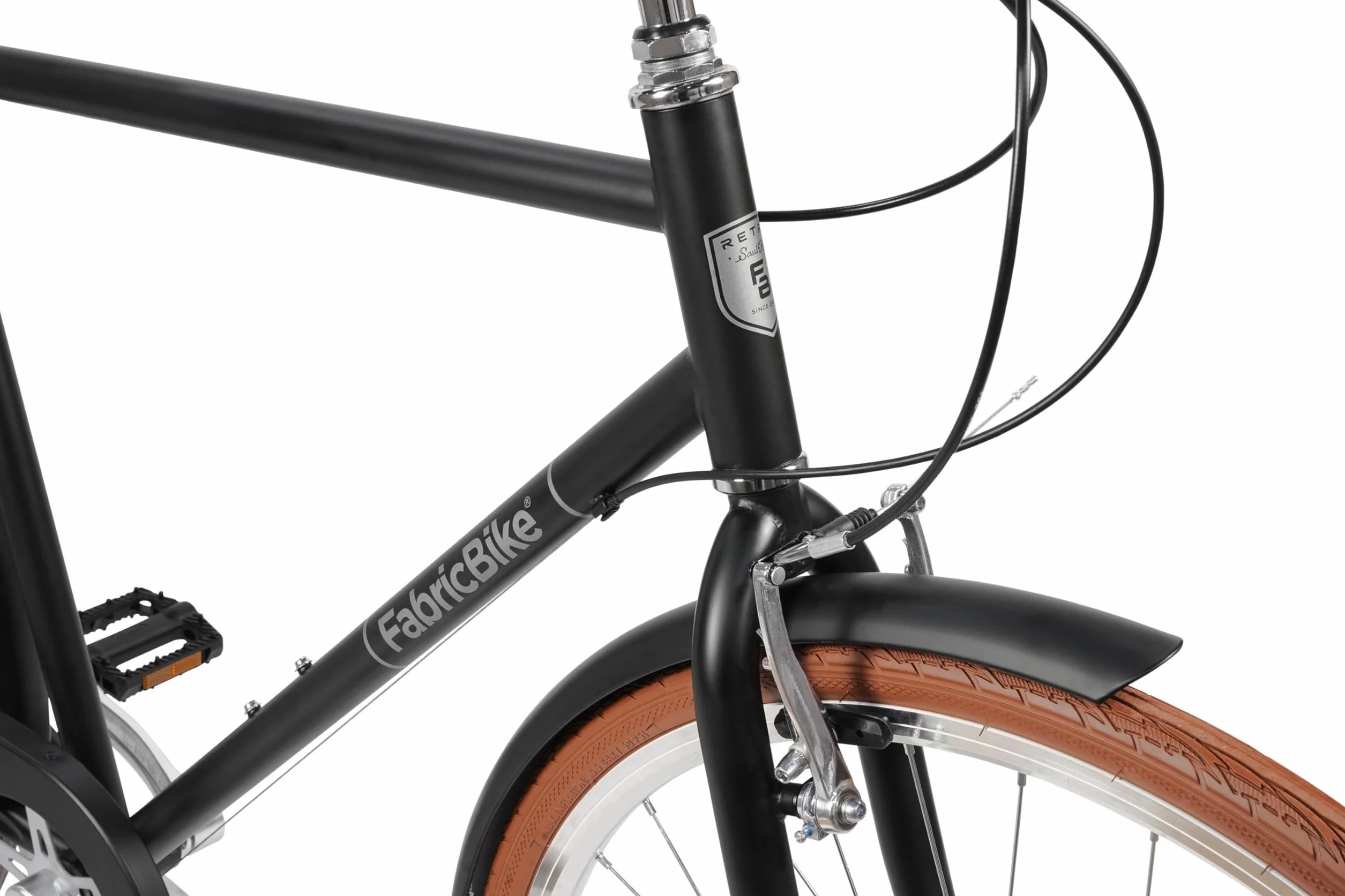 FabricBike Southken - Vélo de Course Classique 28", vélo rétro, 7 V, Porte-Bagages, Guidon et Selle réglables.