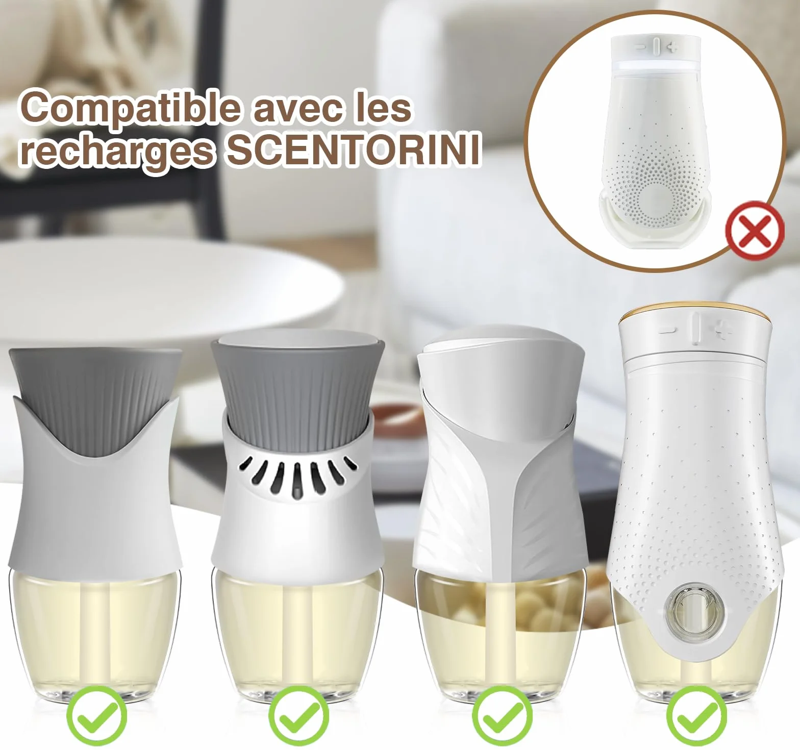 SCENTORINI Recharge Desodorisant Maison Parfum Hawaii 19MLx6 pour Air Wick Glade