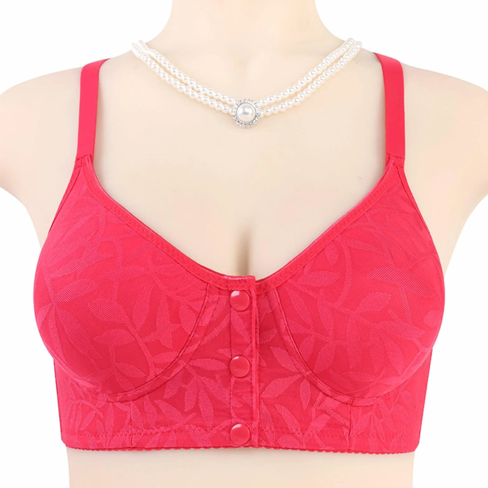 Soutien-Gorge Boucle Latérale Avant Femmes Bord Dentelle sans Anneau Acier Mouvement Couture Réglable Yoga Sommeil Violet