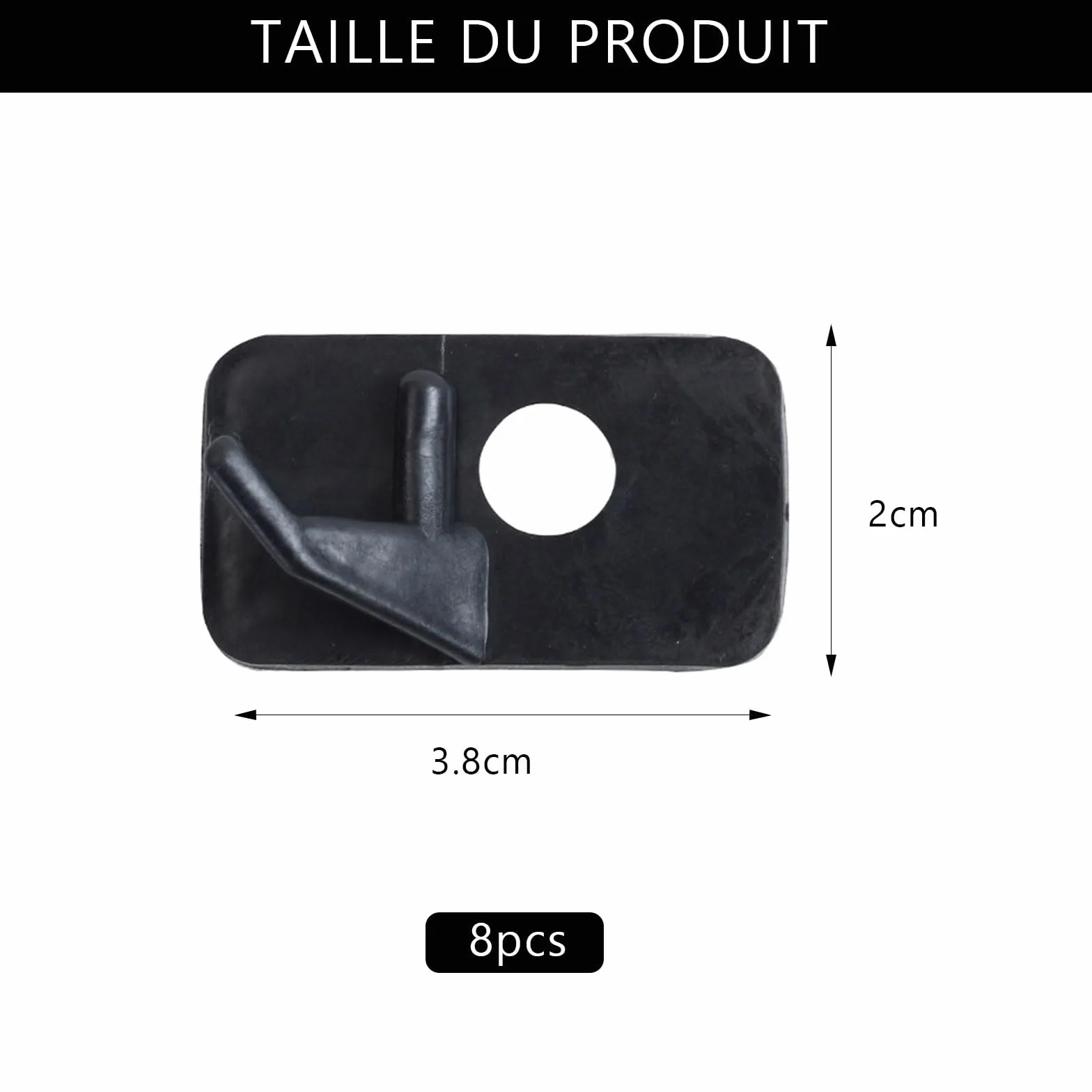 GIONAR 8PCS Repose-Flèche de Tir à l'arc, RH Arc Classique Repose-Flèche, Chasse Tir Ciblage Accessoire, Classique Repose-Flèche en Plastique Noir Tir à l'arc pour Chasse Adultes Droitiers