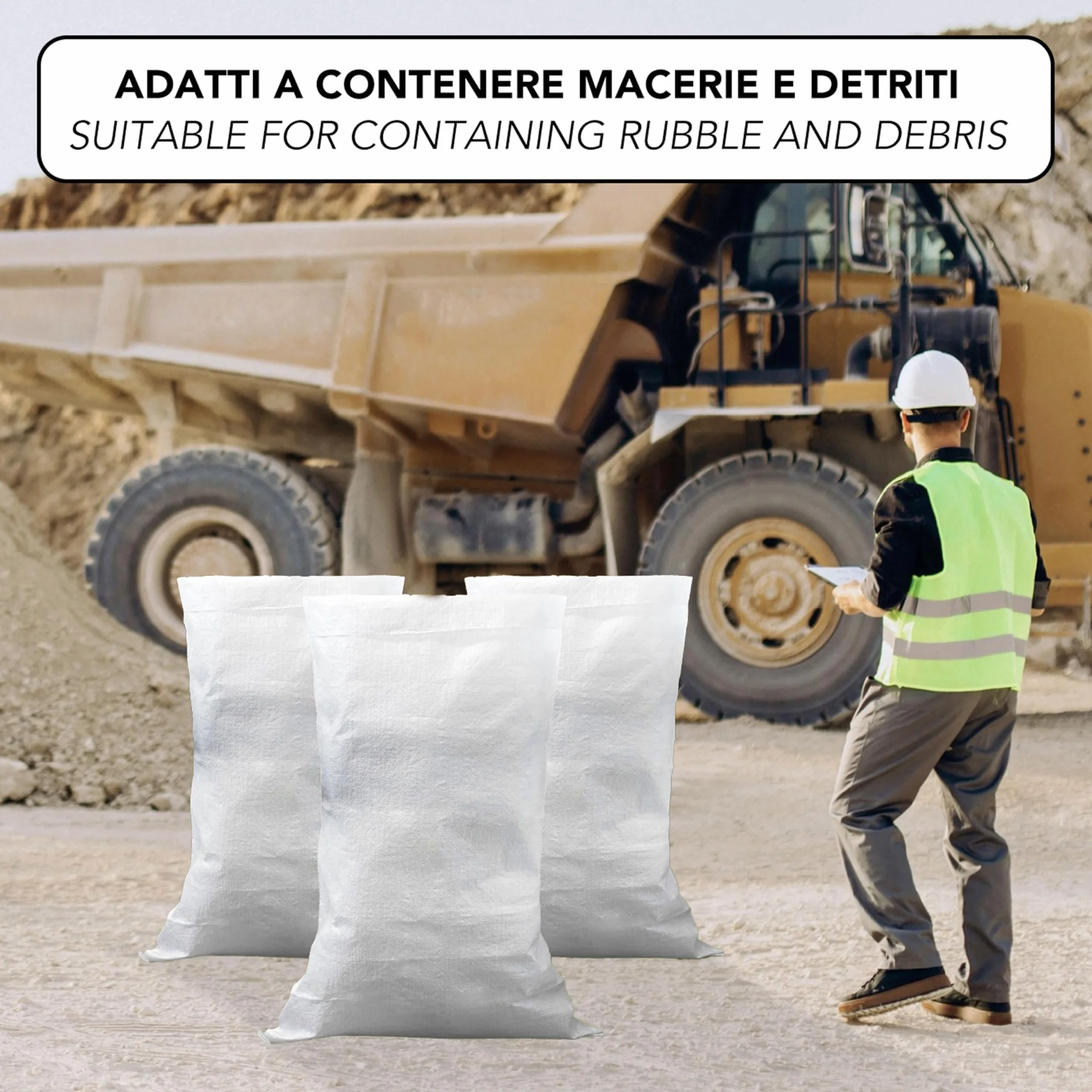 Sacs Jardin IPEA 105x55 cm Polypropylène 10 Pièces