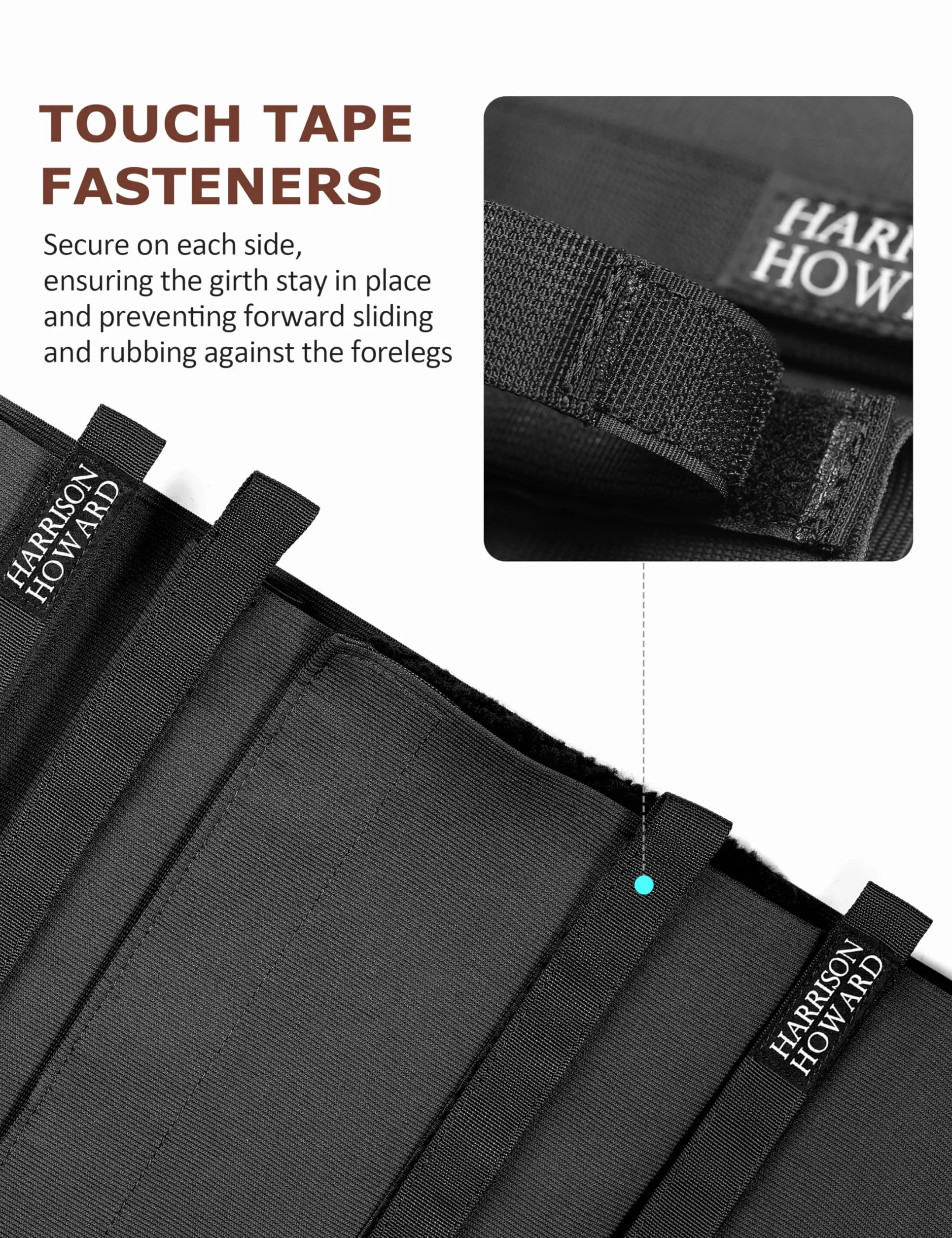 Harrison Howard Horse Belly Guard Body Bandage Wrap Spur Mark Protector Belly Cover Skin Guard