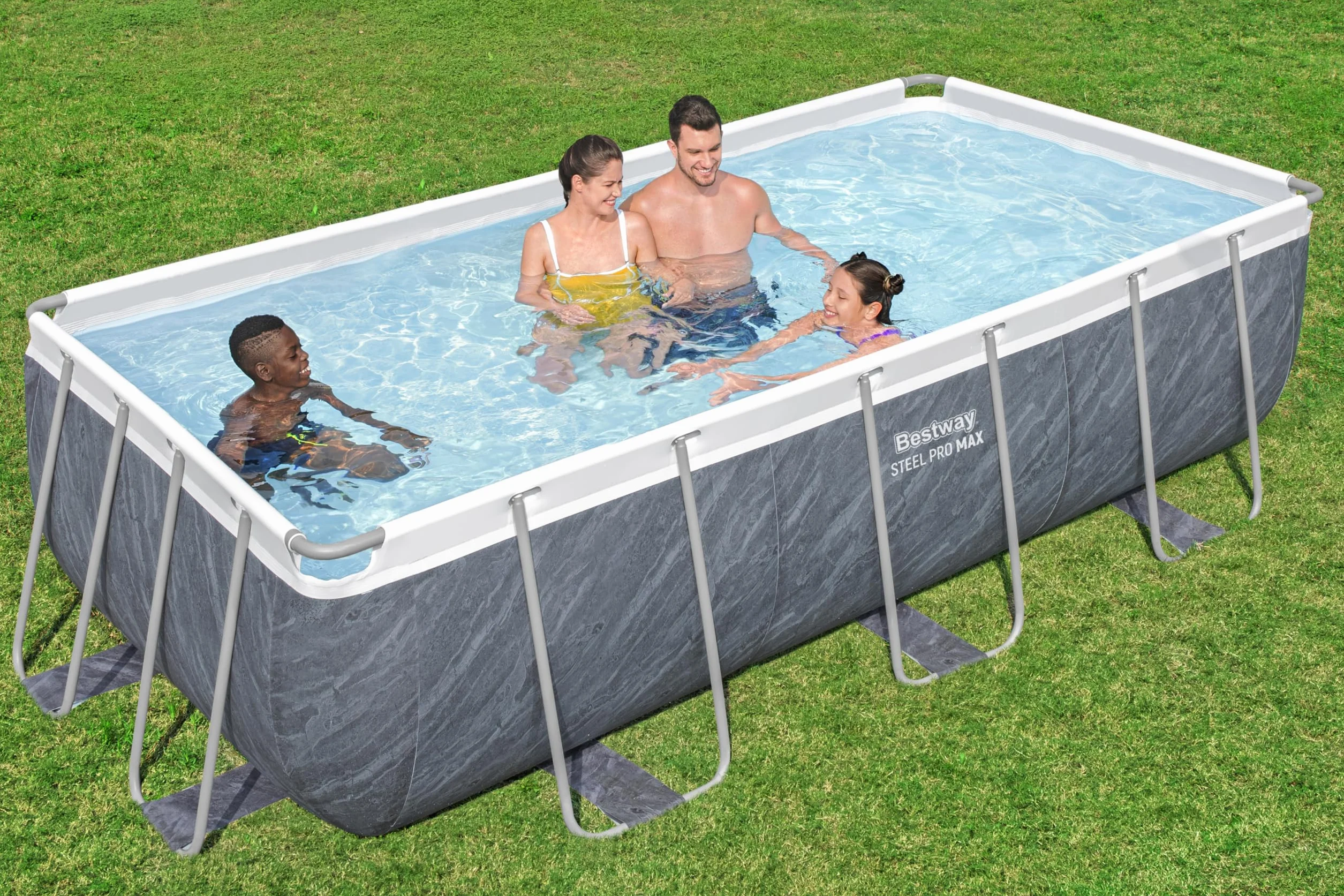 Bestway Steel Pro Max Kit Piscine Hors Sol 404 x 201 x 100 cm Gris