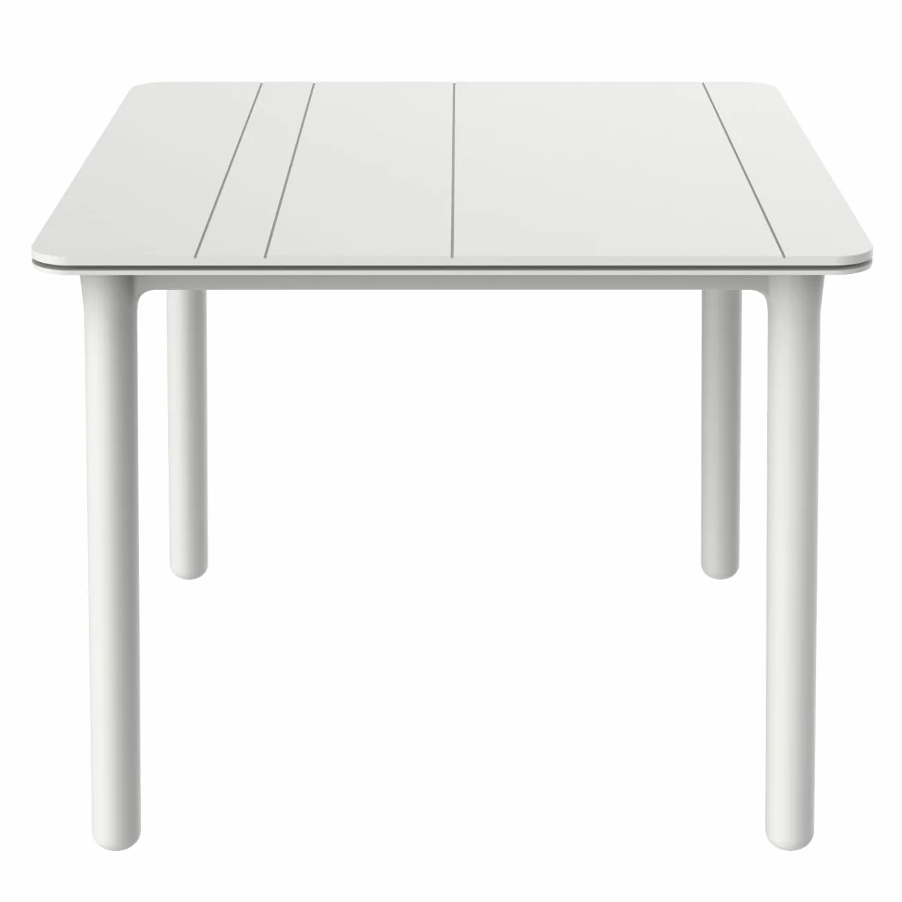 Resol Noa Table carrée Intérieure Extérieur 90x90 Jardin Terrasse Balcon Design Blanc