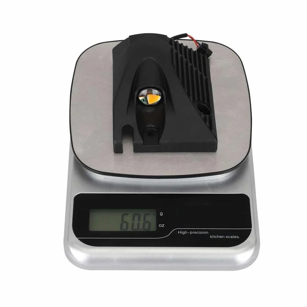 Gdfnmogo Ensemble d'éclairage d'angle LED pour scooter électrique Kukirin G2 MASTERs, ensemble de feux latéraux avant et arrière, pièces de rechange gauche et droite, noir (arrière droit, noir)