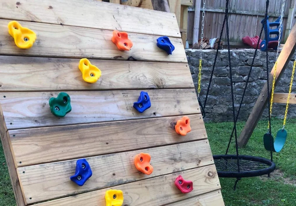 KINSPORY Prises d'escalade pour Enfant，Poignées d'escalade pour Mur d'escalade, Set de poignées de Bloc d'escalade pour, Mur Escalade Enfant Intérieur et Extérieur …