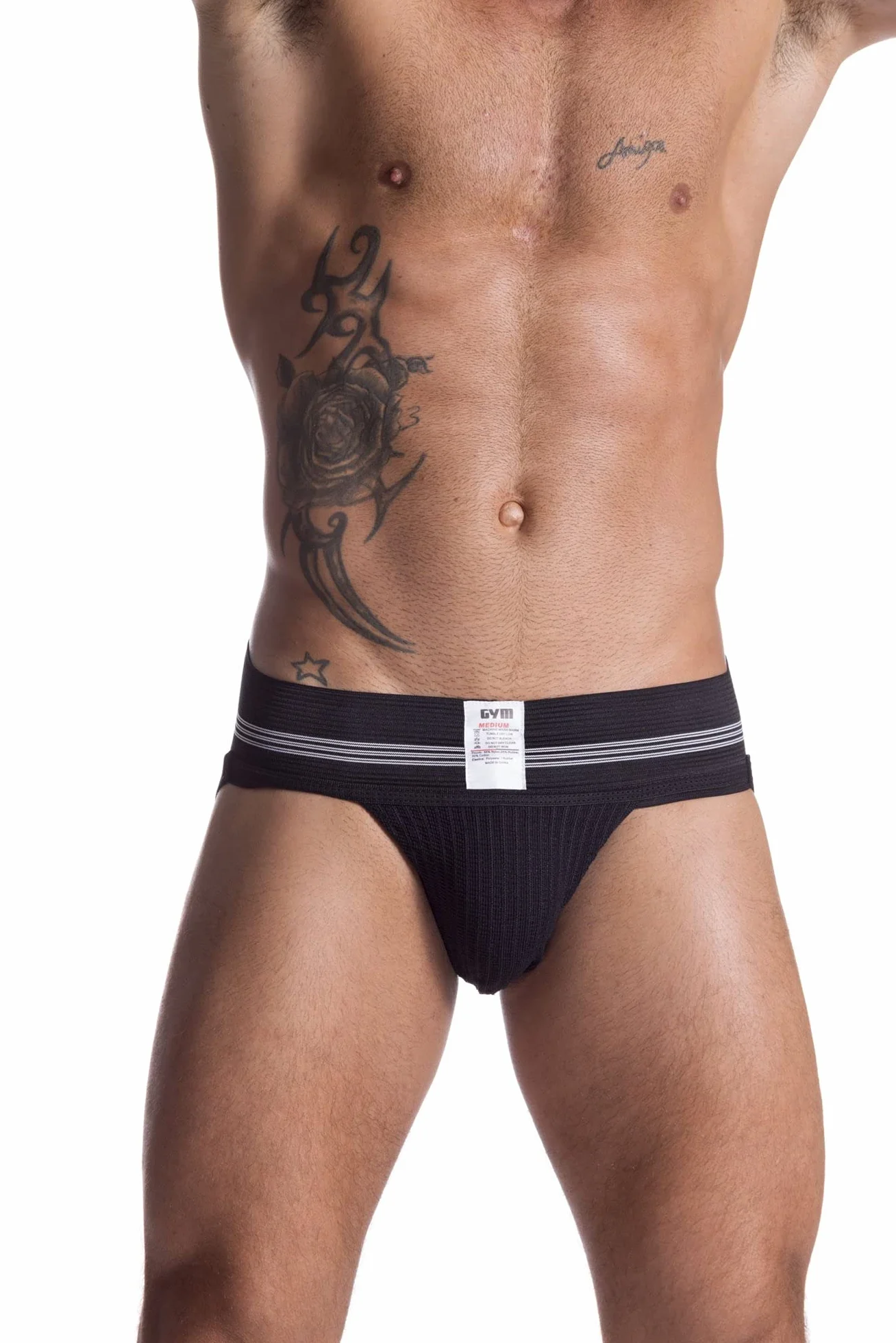 GYM Gym Old School Jockstrap avec Ceinture de 7,6 Cm Sangle jock Homme (lot de 1)