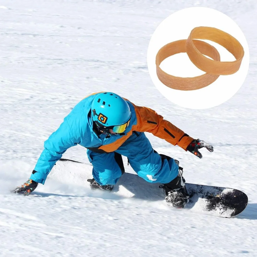 20pcs Bandes de Retenue de Frein en Caoutchouc pour Ski Snowboard Accessoires Sports d'hiver