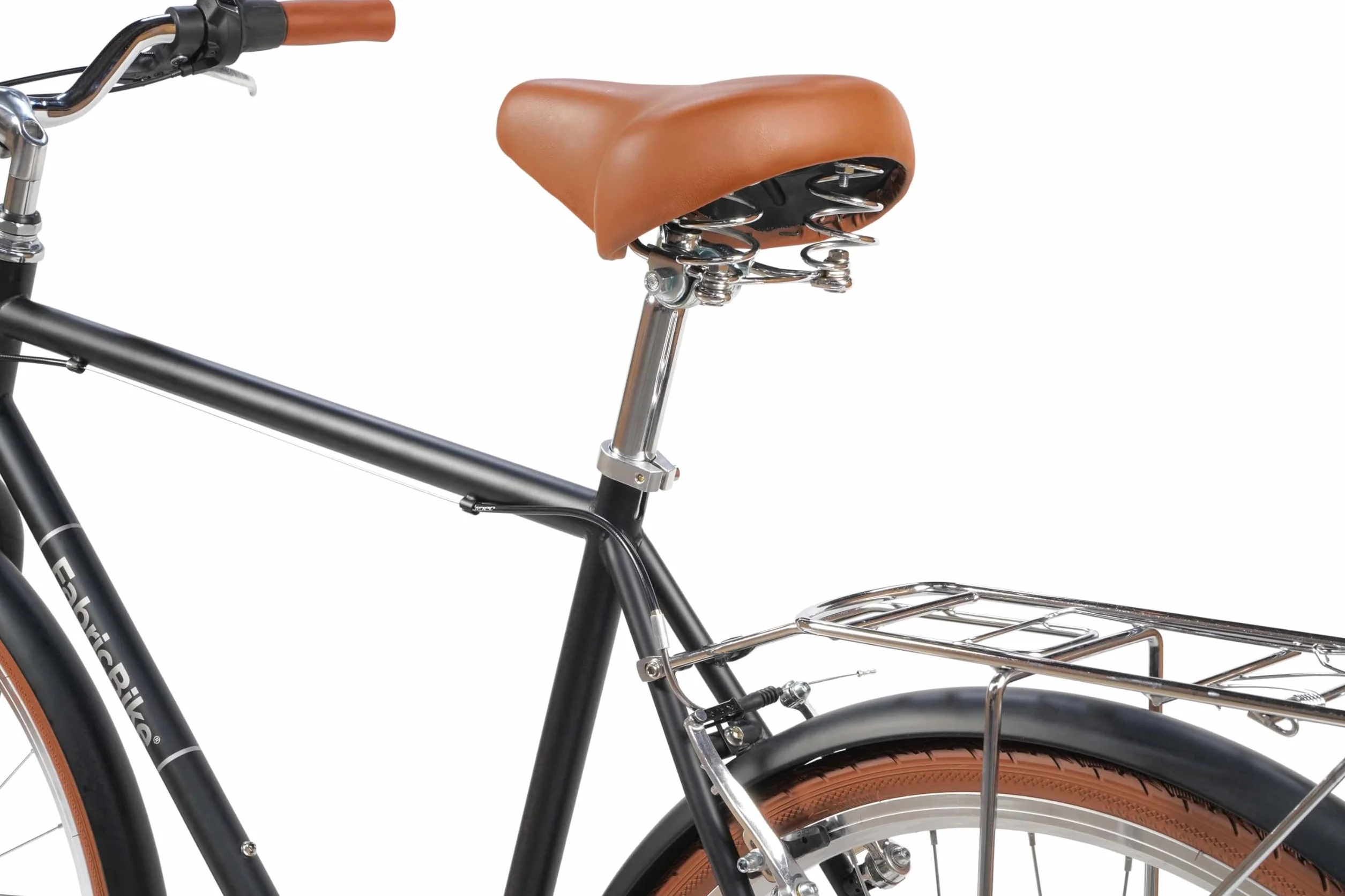 FabricBike Southken - Vélo de Course Classique 28", vélo rétro, 7 V, Porte-Bagages, Guidon et Selle réglables.