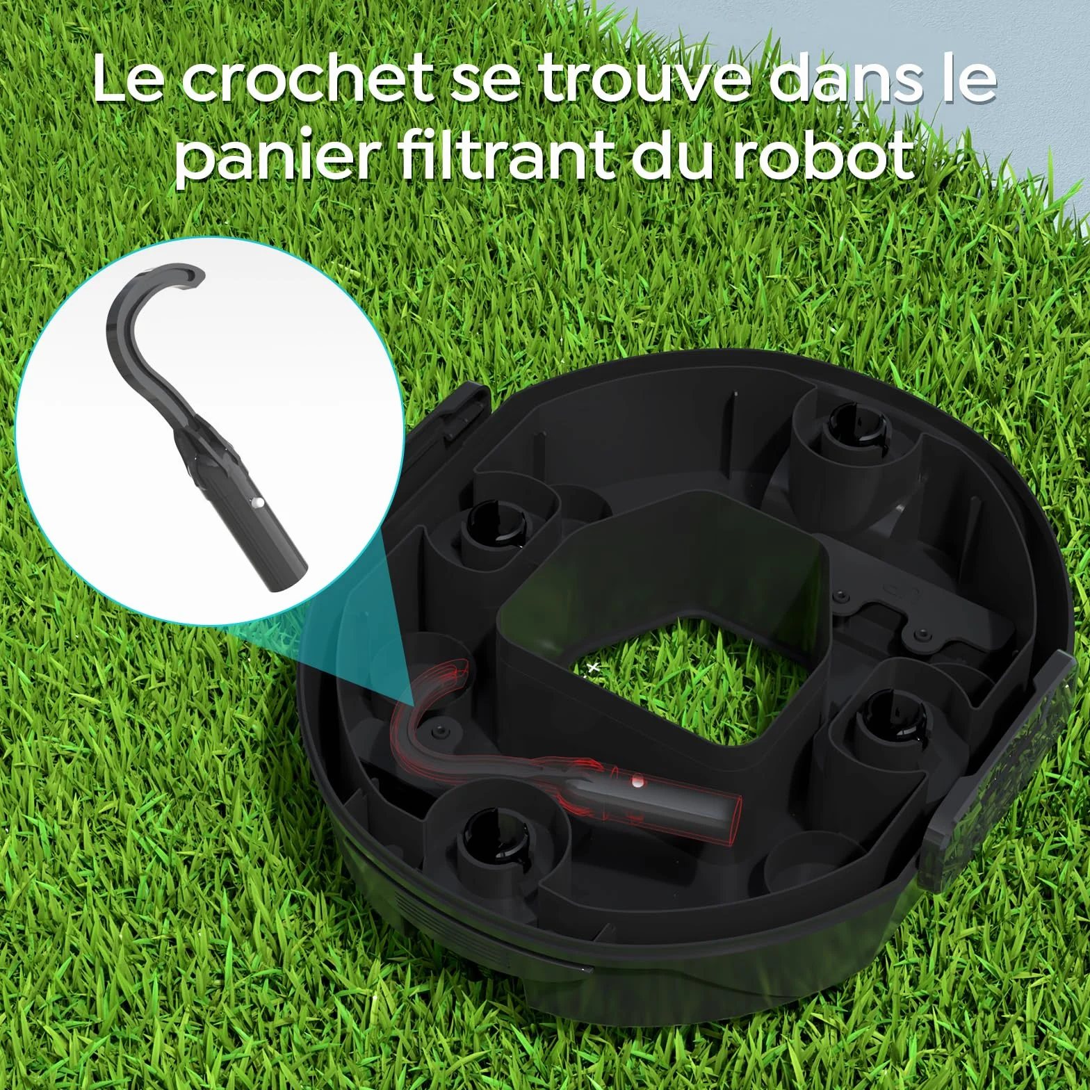 Robot Piscine S2 2026, Aspirateur sans Fil, Double Filtration, Double Moteur, 90min Nettoyage, Stationnement Auto, Piscines Peu Profondes Noir