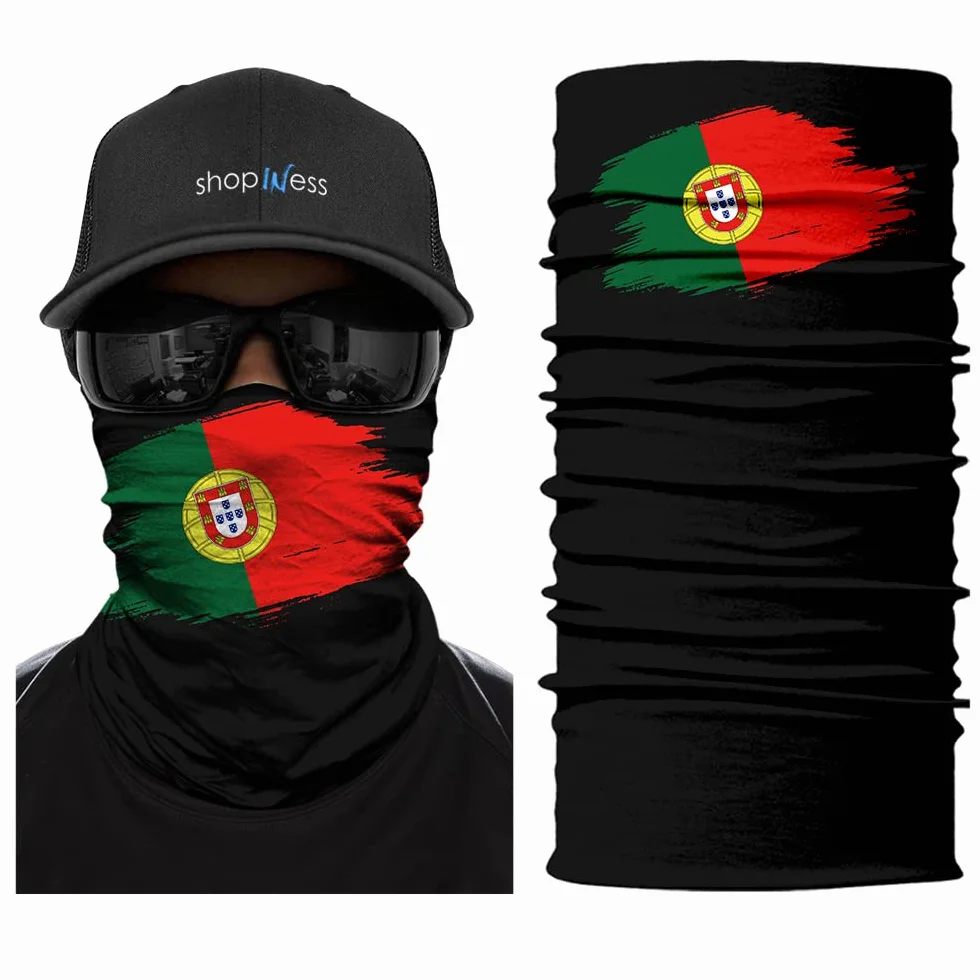 ShopINess Cache-Cou Foulard Multifonctions Unisexe Idéal pour Événements Sportifs Coupe du Monde et Outdoor