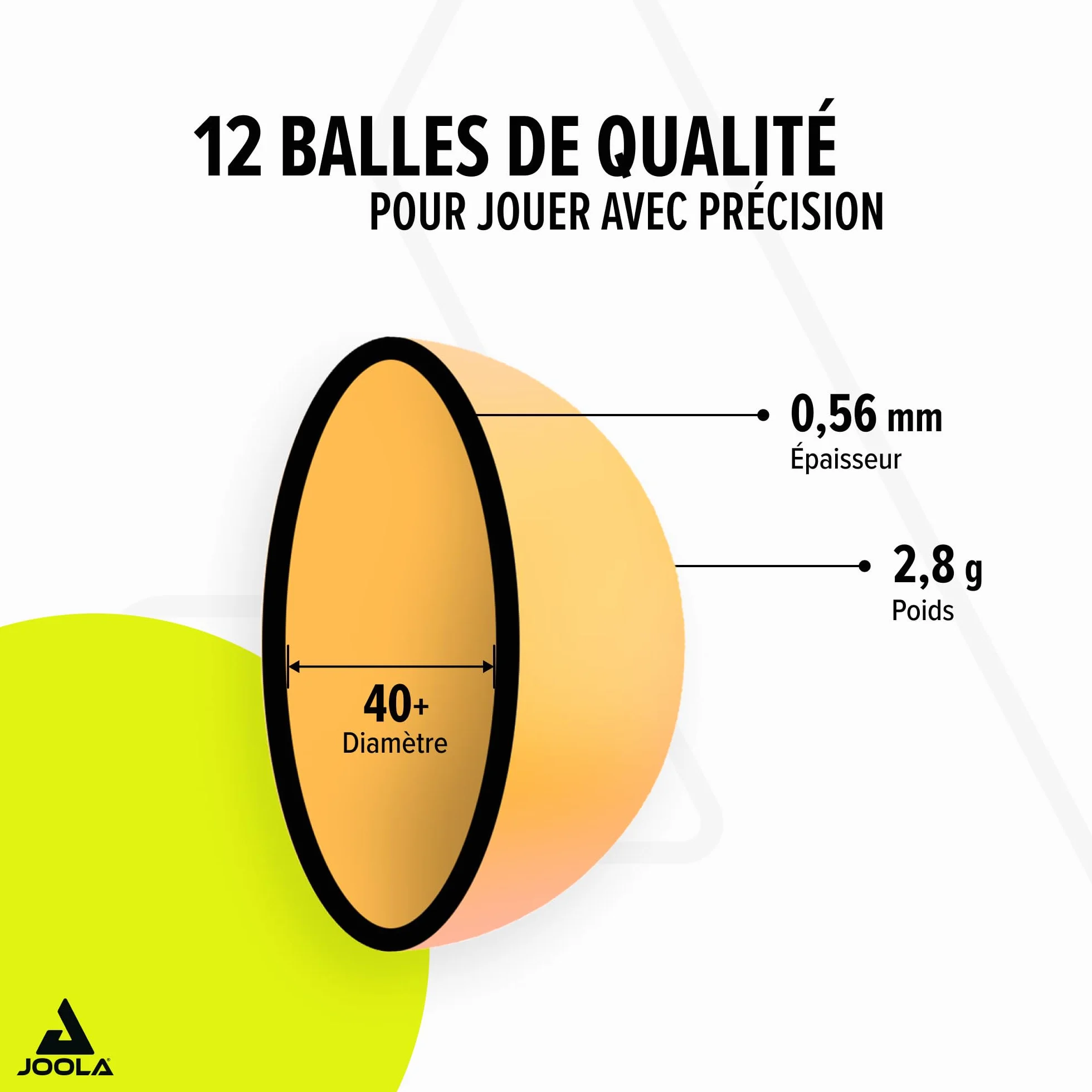 JOOLA Balles de TT Spinball