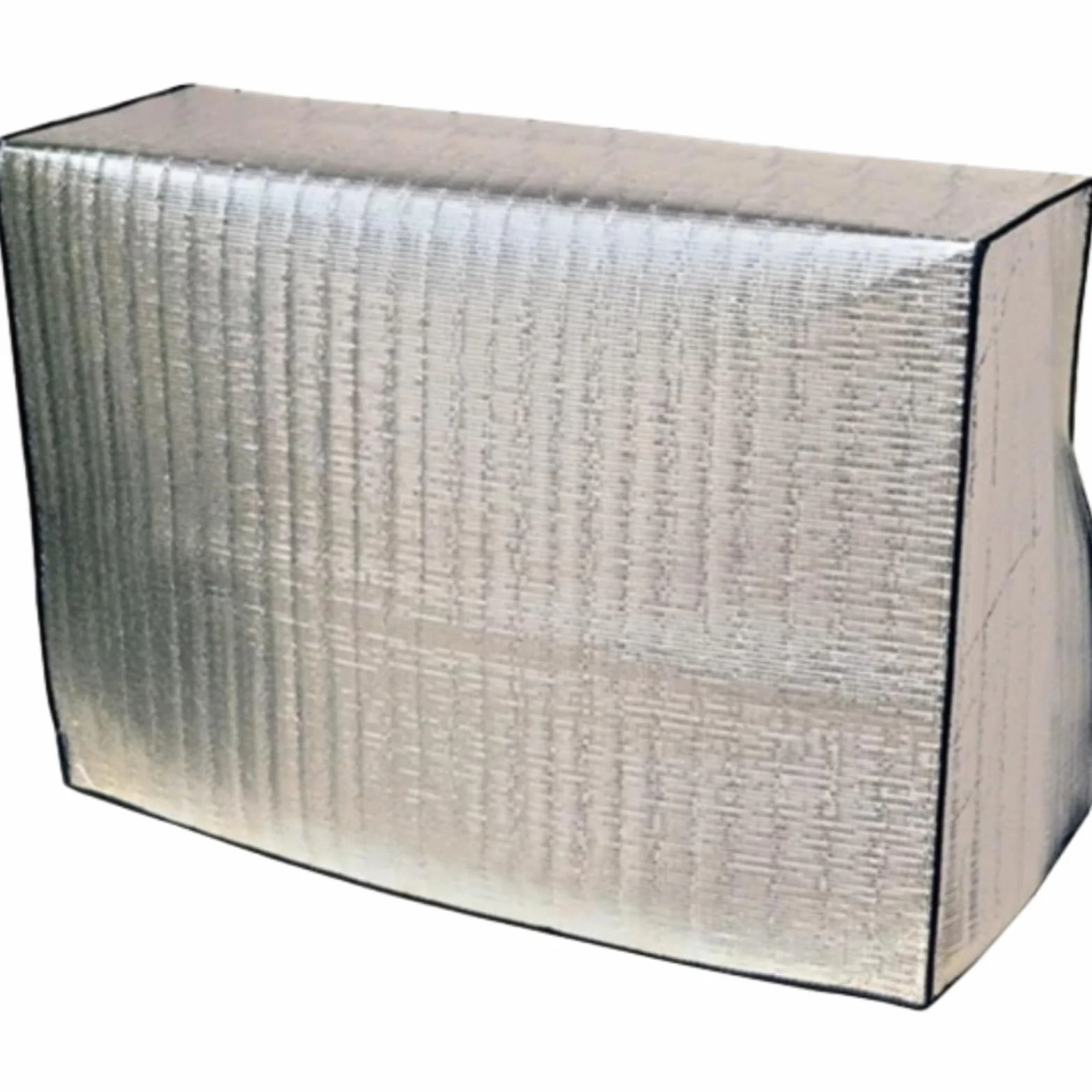 Protection Climatiseur Exterieur Housse Pompe a Chaleur Piscine avec Film Aluminium Cache Integral Bande Elastique Coupe-Vent