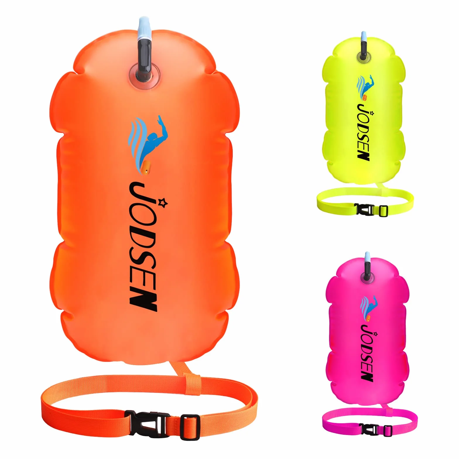 Bouée de Natation,Flotteur Natation Extérieur,Bouée Gonflable Sac Étanche,d'air Remorquage,Nageurs Sports en Eau Libre Snorkeling Accessoires d'entraînement Triathlètes,Bulle Très Visible
