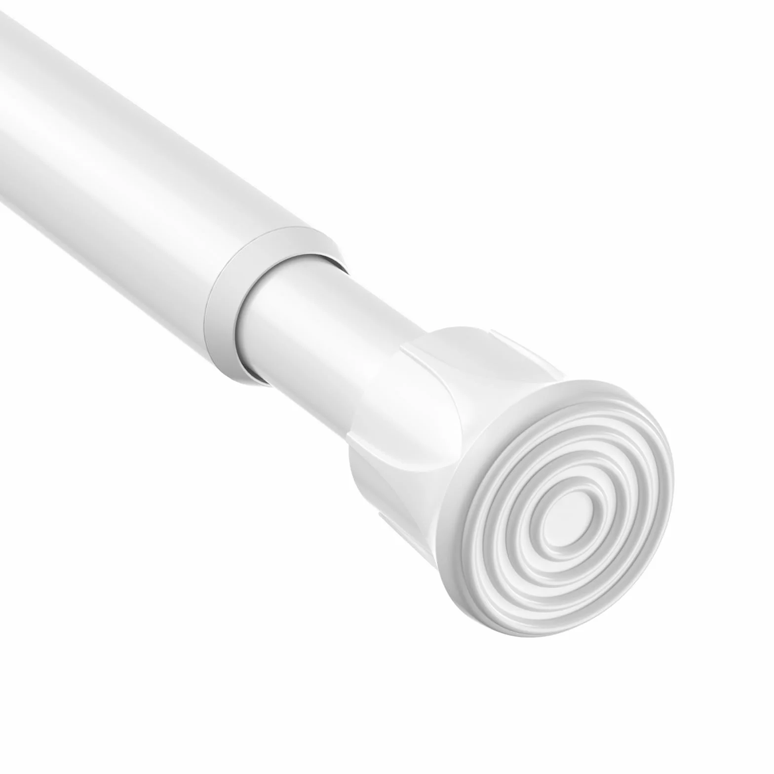 AIZESI Barre Rideau Extensible Sans Perçage Blanche 70-130 cm Diamètre 13 mm Charge Maximale 2 kg