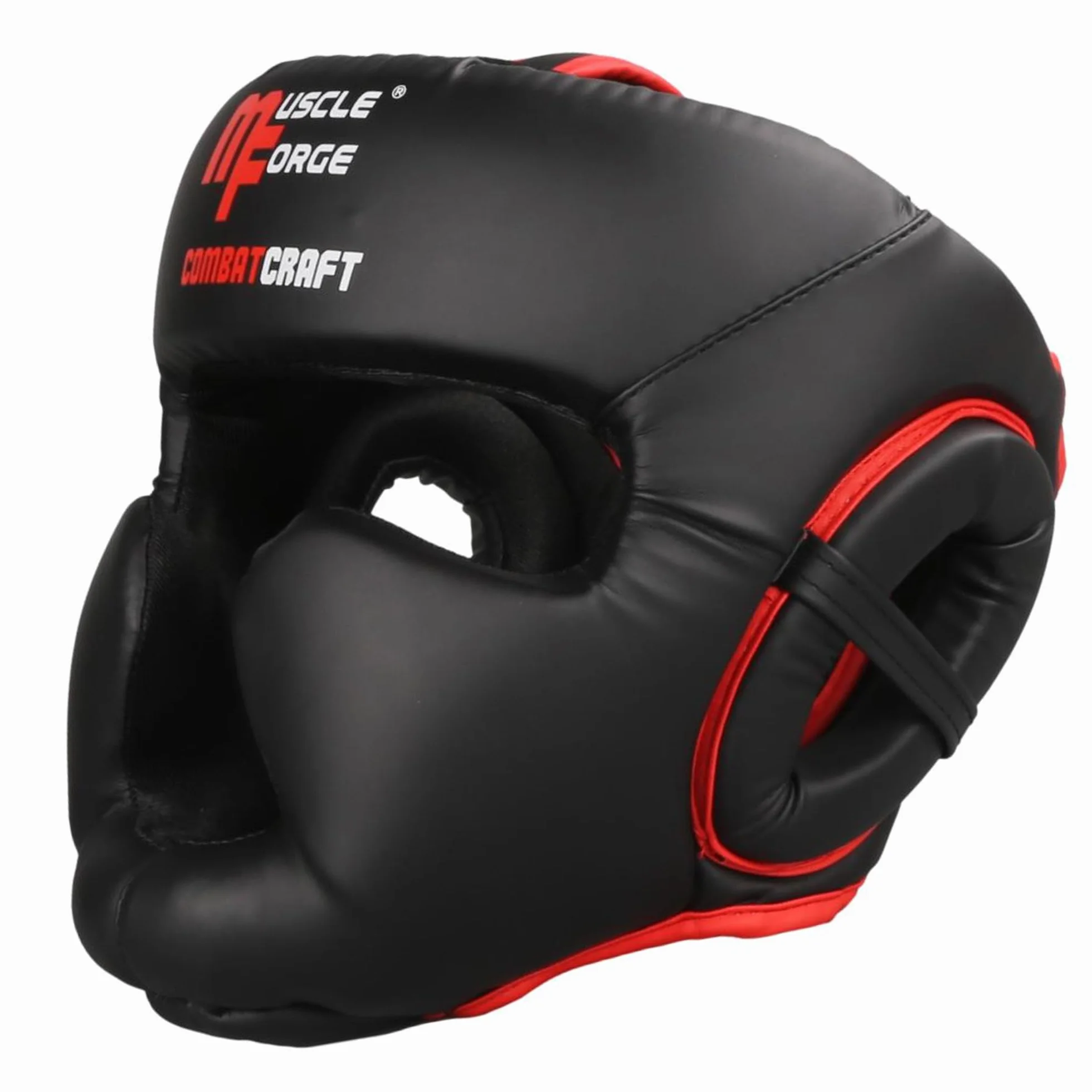 Casque de Boxe Taille M – Protection intégrale pour entraînement et Sparring, MMA, Muay Thai & Kick Boxing – Mousse EVA 4 Couches, Cuir PU Premium, Vision 180°, Sangle réglable, Respirant
