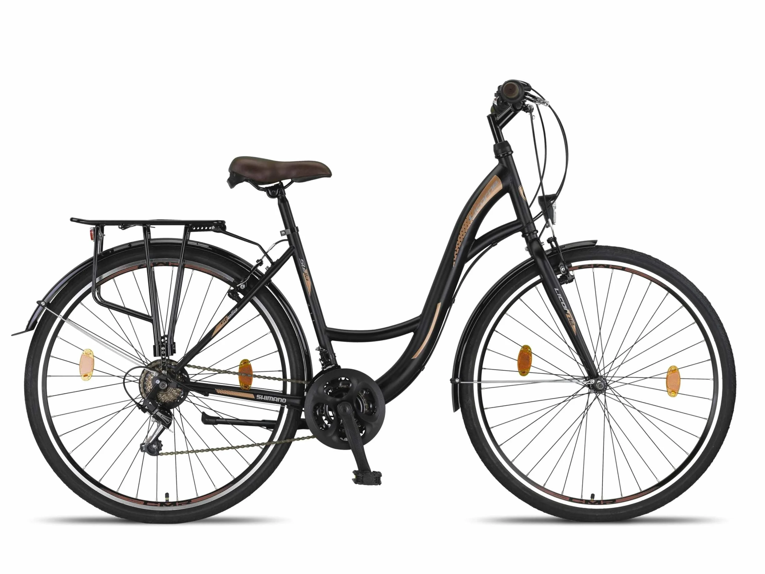 Licorne Bike Stella Premium City Bike 24 26 28 pouces Dérailleur Shimano 21 vitesses Vélo hollandais