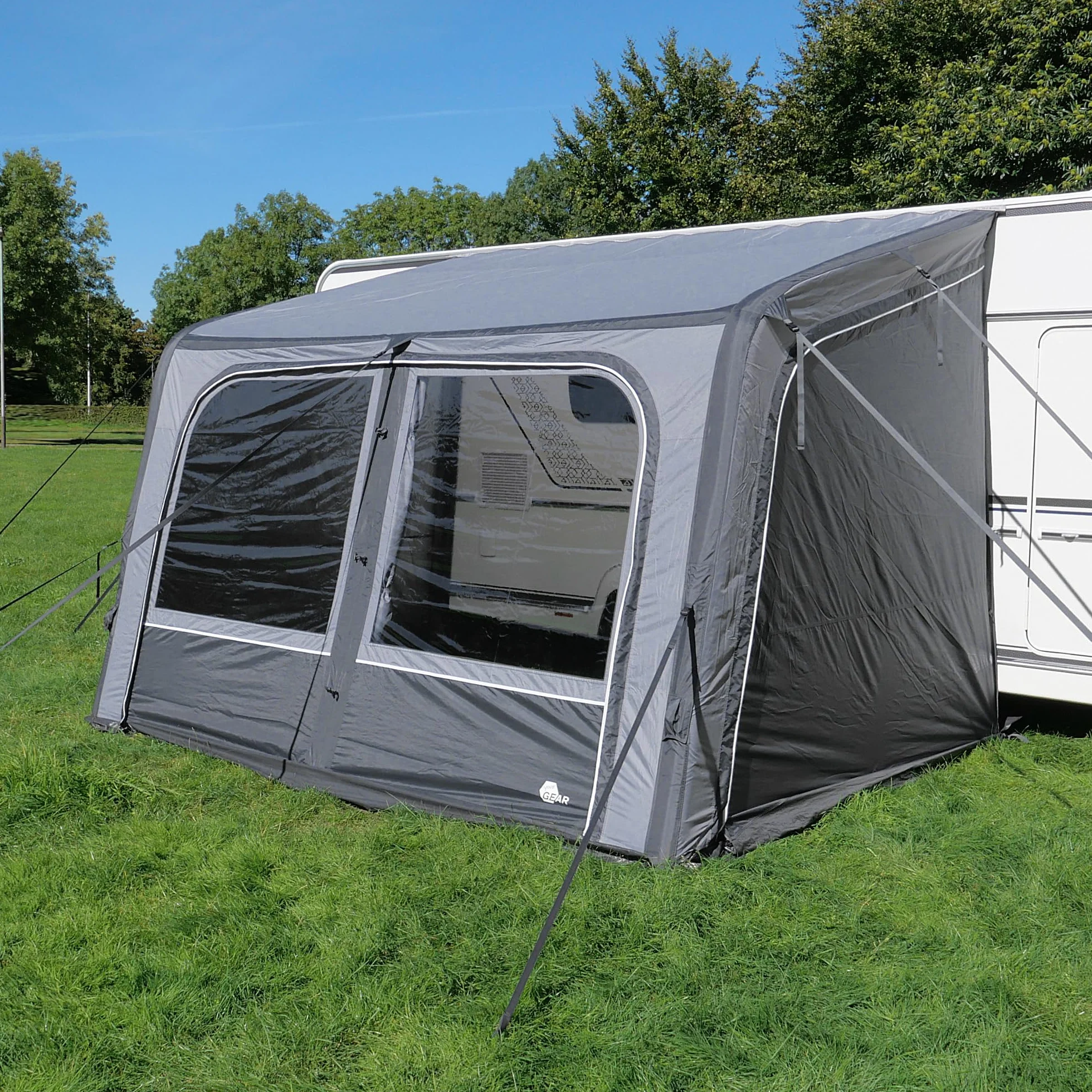 Your GEAR Porto Air - Auvent Gonflable 340 x 250 cm - Solaire et de Voyage - Pour Caravane