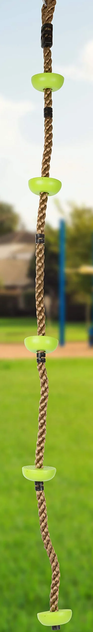 Small Foot Corde à grimper résistant aux intempéries avec crochets de sécurité et repose-pieds, pour enfants 3+ ans