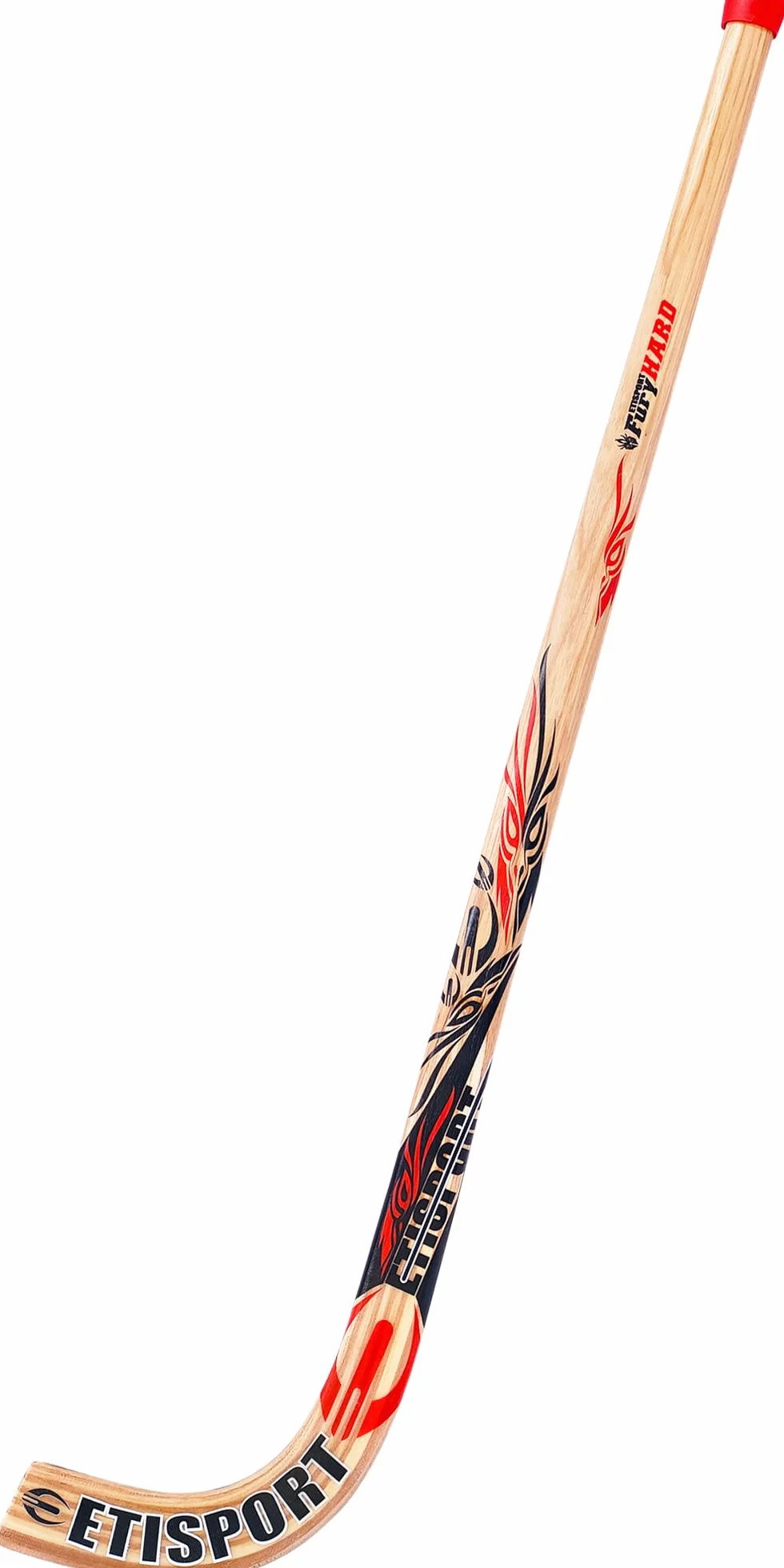 Professionnelle Crosse Rink Hockey Fury Hard Rigide Poids Moyen-élevé Manche Hickory Plus épais Palette laminée Fibre extérieure