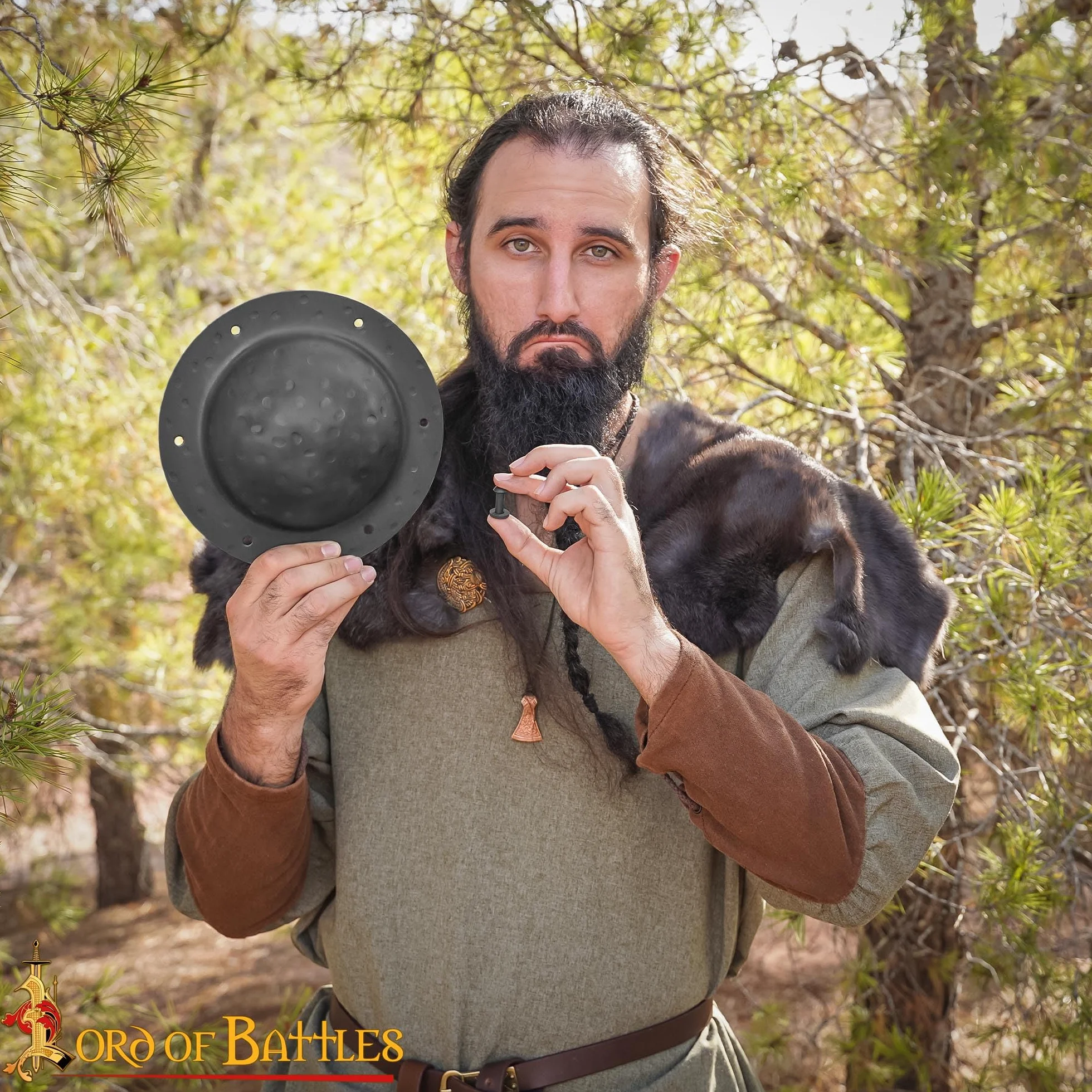 Boss Forged Shield Hand | Viking Shield Umbo | Medieval Shield Umbo | Fully Functional Historical Battle-Ready Shield Boss