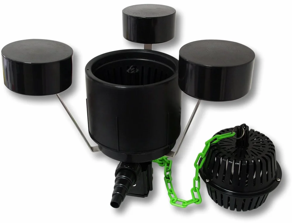 SunSun Kit complet CPF-15000 Filtre bassin pression 30000L lampe UV 18W CTF-6000 SuperECO pompe filtration 6000l/h 40W