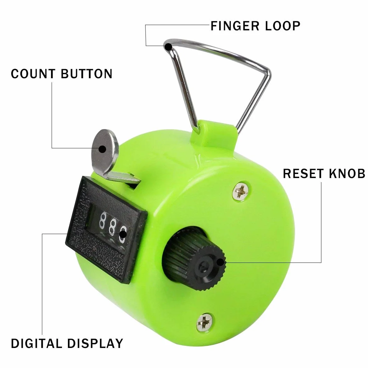 Compteur À Main Mécanique 4 Chiffres Clicker Assorti Couleur 8 Pièces