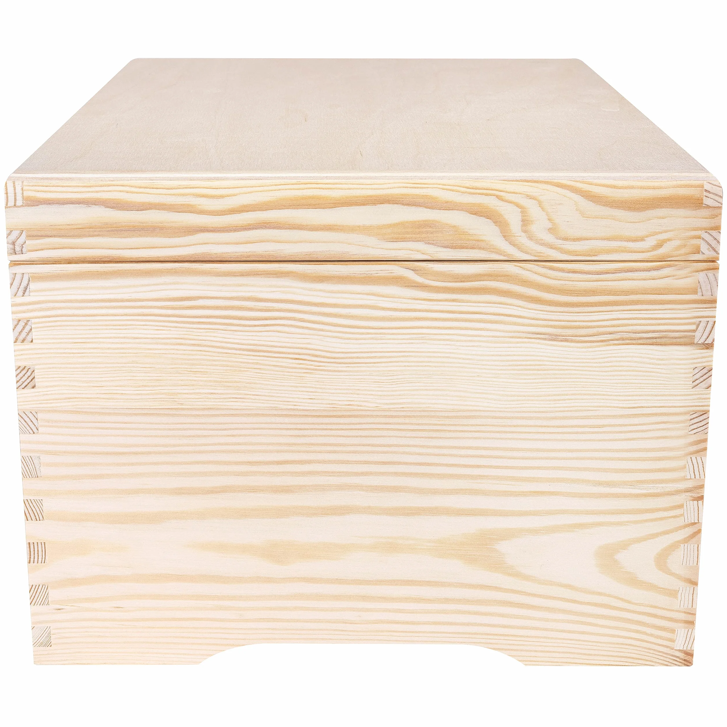 Creative Deco XXL Grande Coffre Rangement en Bois 40 x 30,5 x 24 cm avec Couvercle Organiseur Bureau Noël